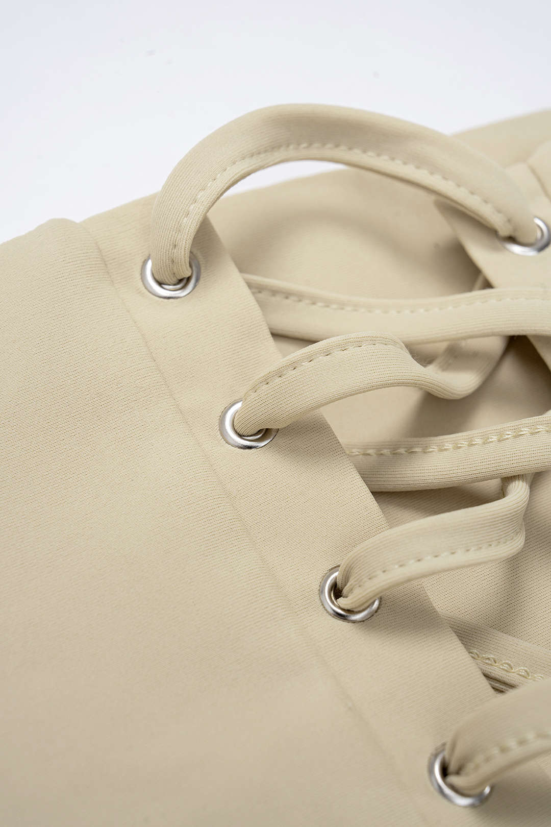 Belted Tie Back Shoulder Pads Sleeveless Mini Dress - Image 6