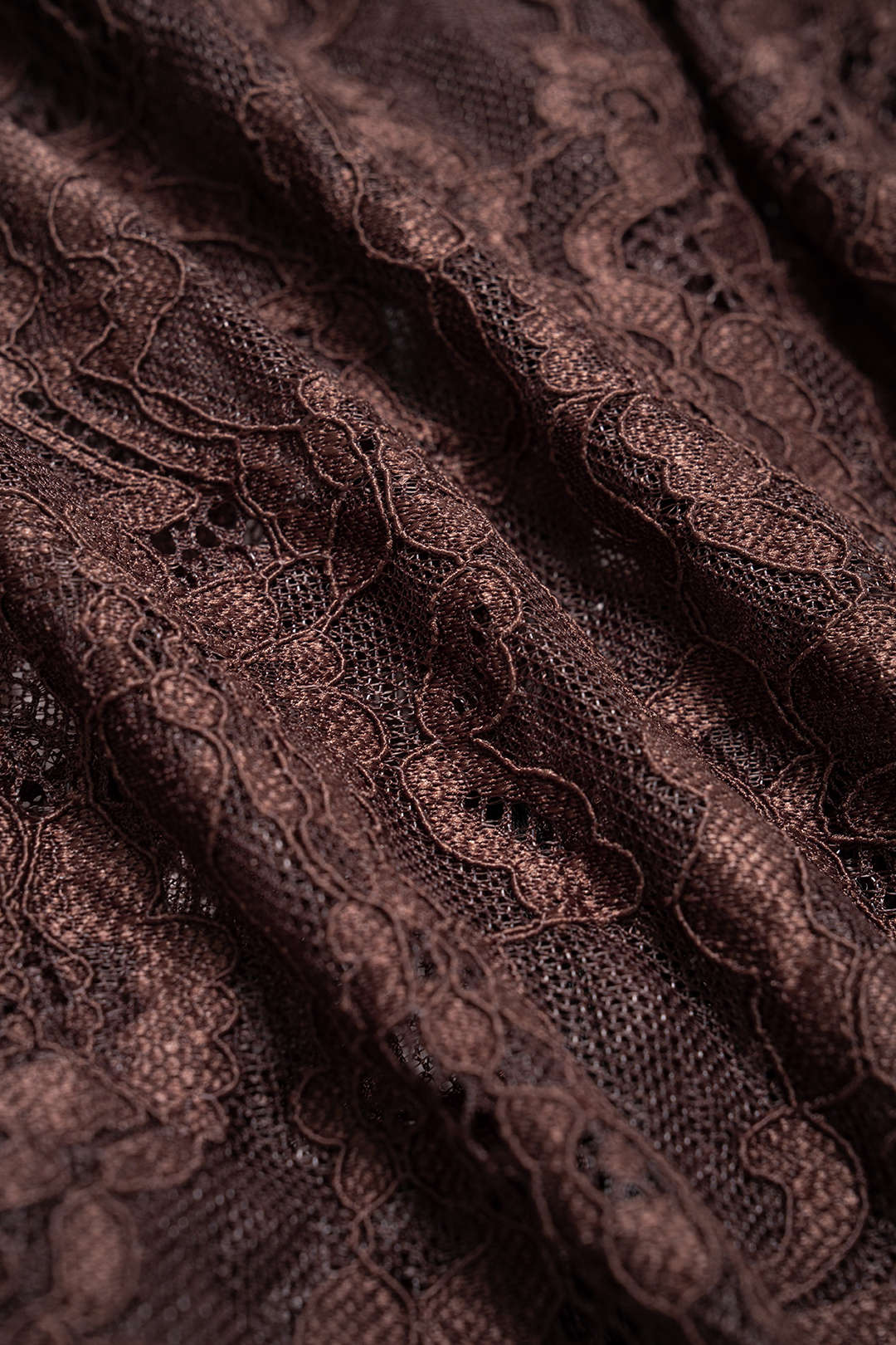 Sheer Lace Mock Neck Ruched Short Sleeve Mini Dress - Image 7