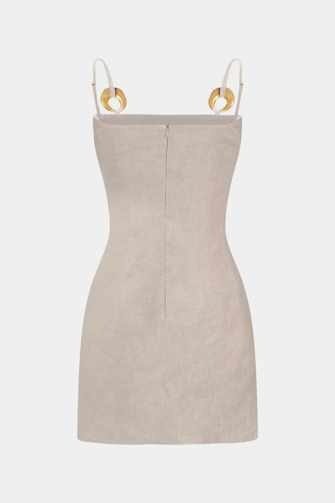 Metallic Pleated Sleeveless Mini Dress - Image 3