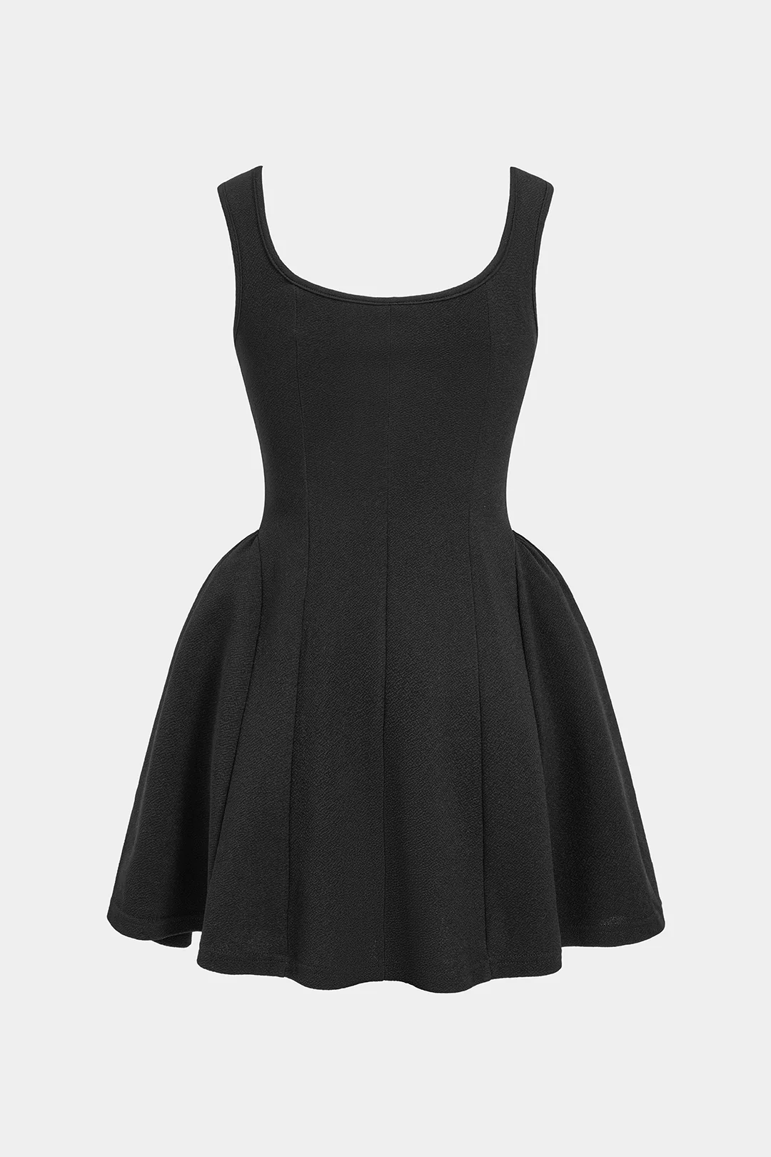 Square Neck Ruched Sleeveless Mini Dress - Image 2