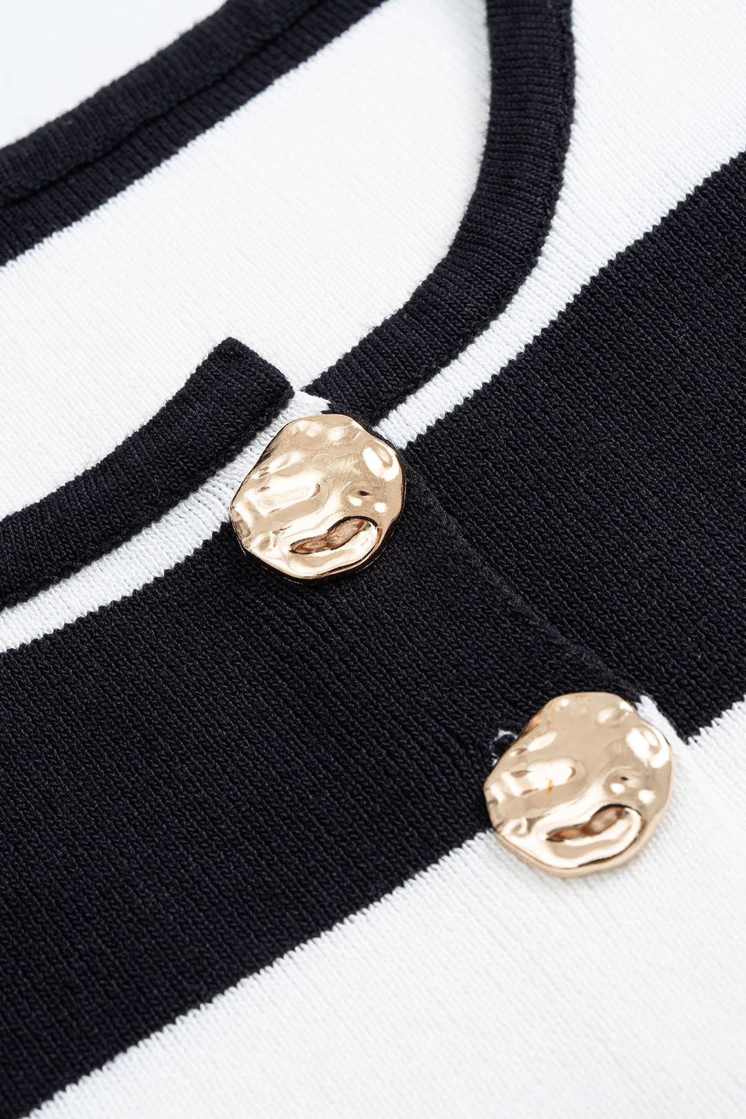 Knit Stripes Contrast Tank Top - Image 3