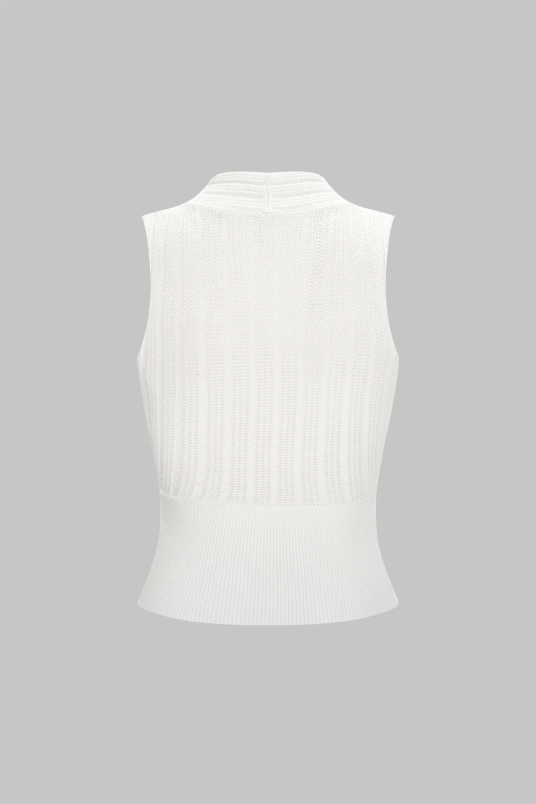 Knit V-Neck Tank Top - Image 2