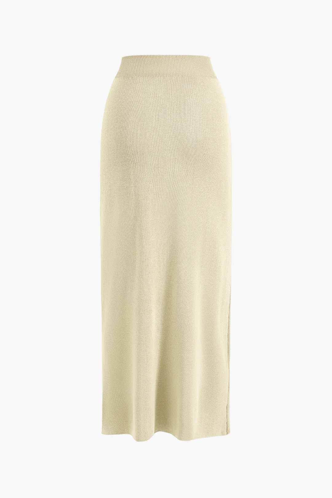 Cropped Button-Up Knit Top And Maxi Skirt Set - Image 24