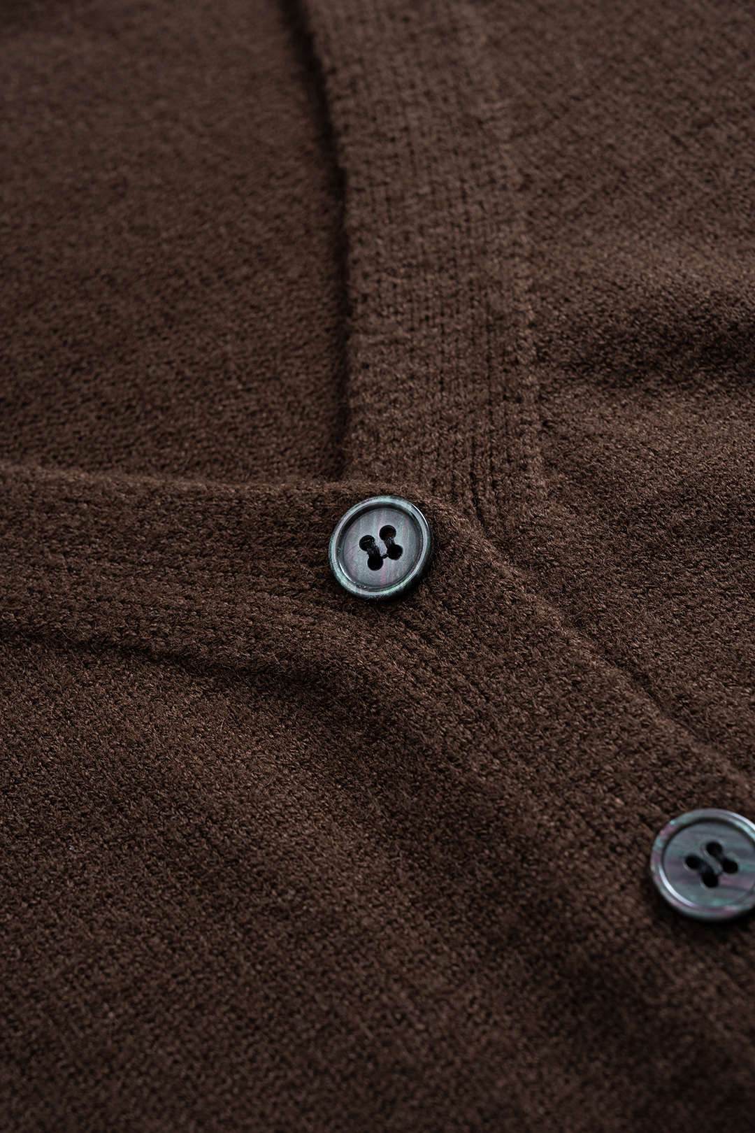 Solid Button Sweater Cardigan And Skirt Set - Image 5
