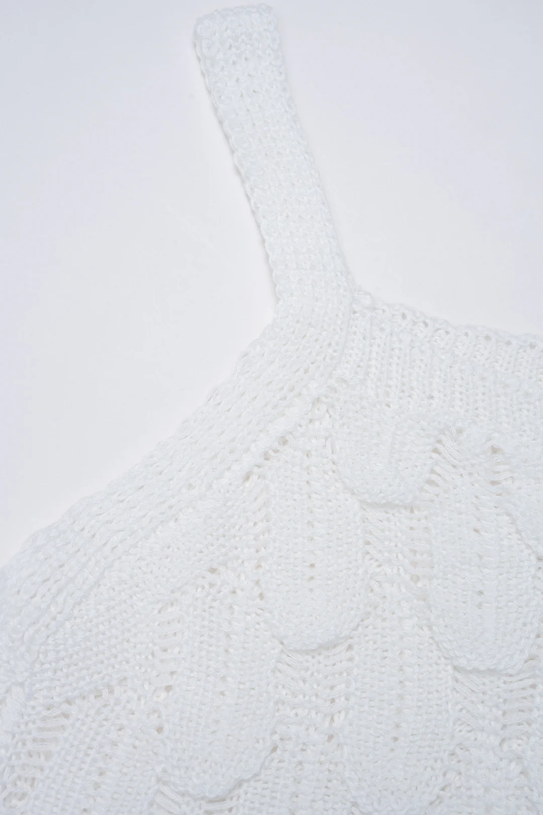 Knit Hollow Out Tank Top And Skirt Set - Image 8