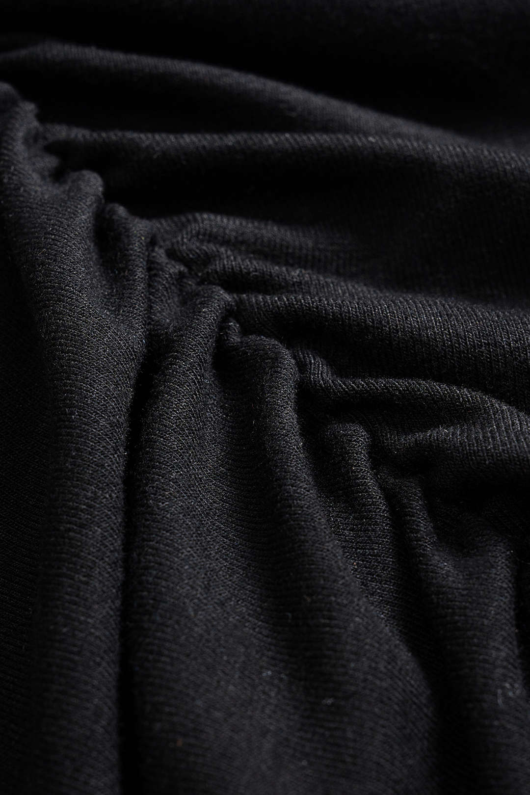 Denim Patchwork Ruched Skirt - Image 3