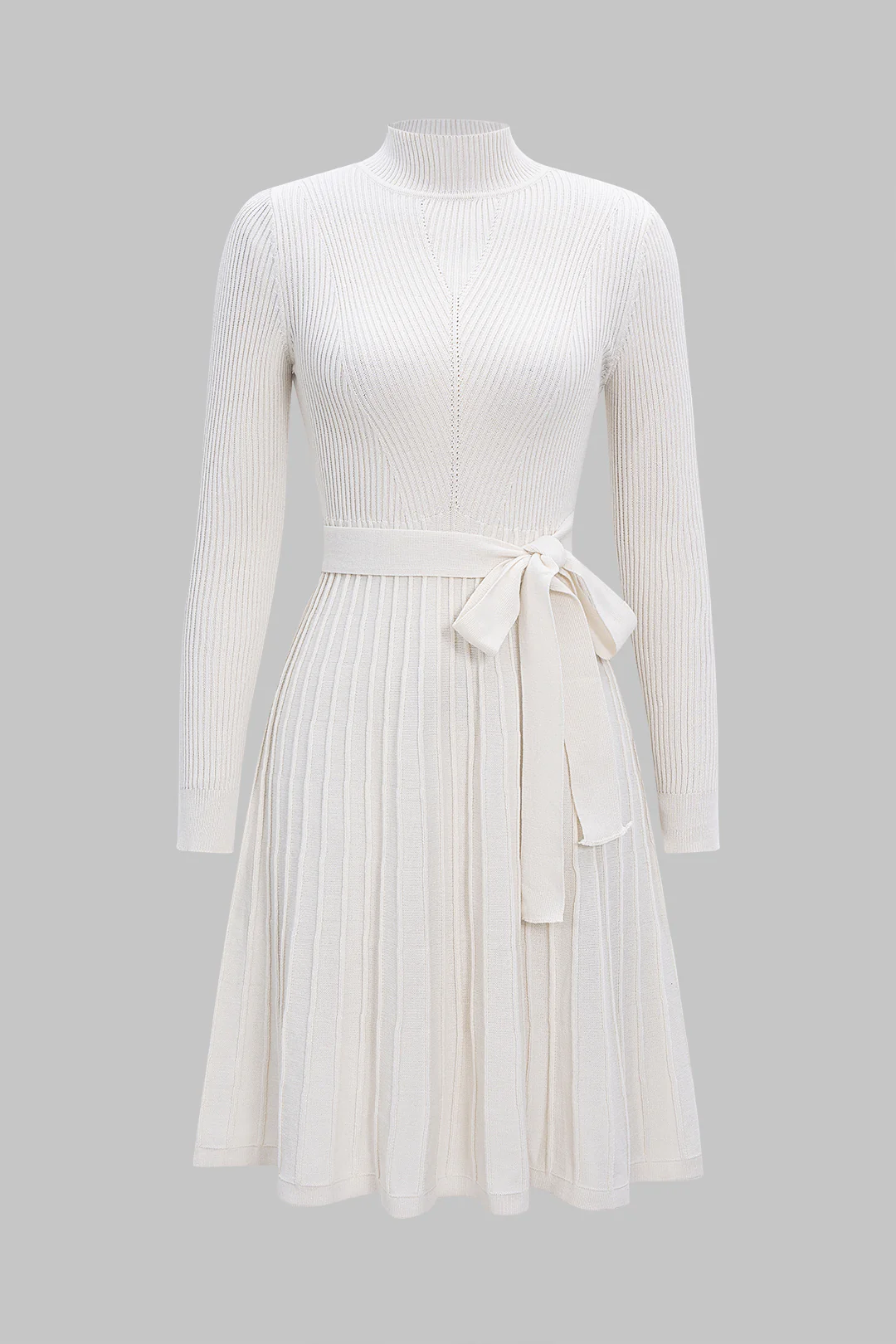 Knit Strappy Long Sleeve Dress