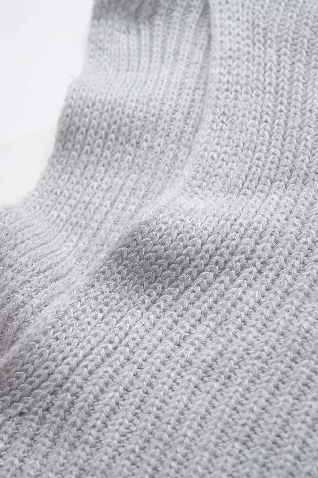 Knit Off-Shoulder Ribbed Side Slit Long Sleeve Dress - Image 3