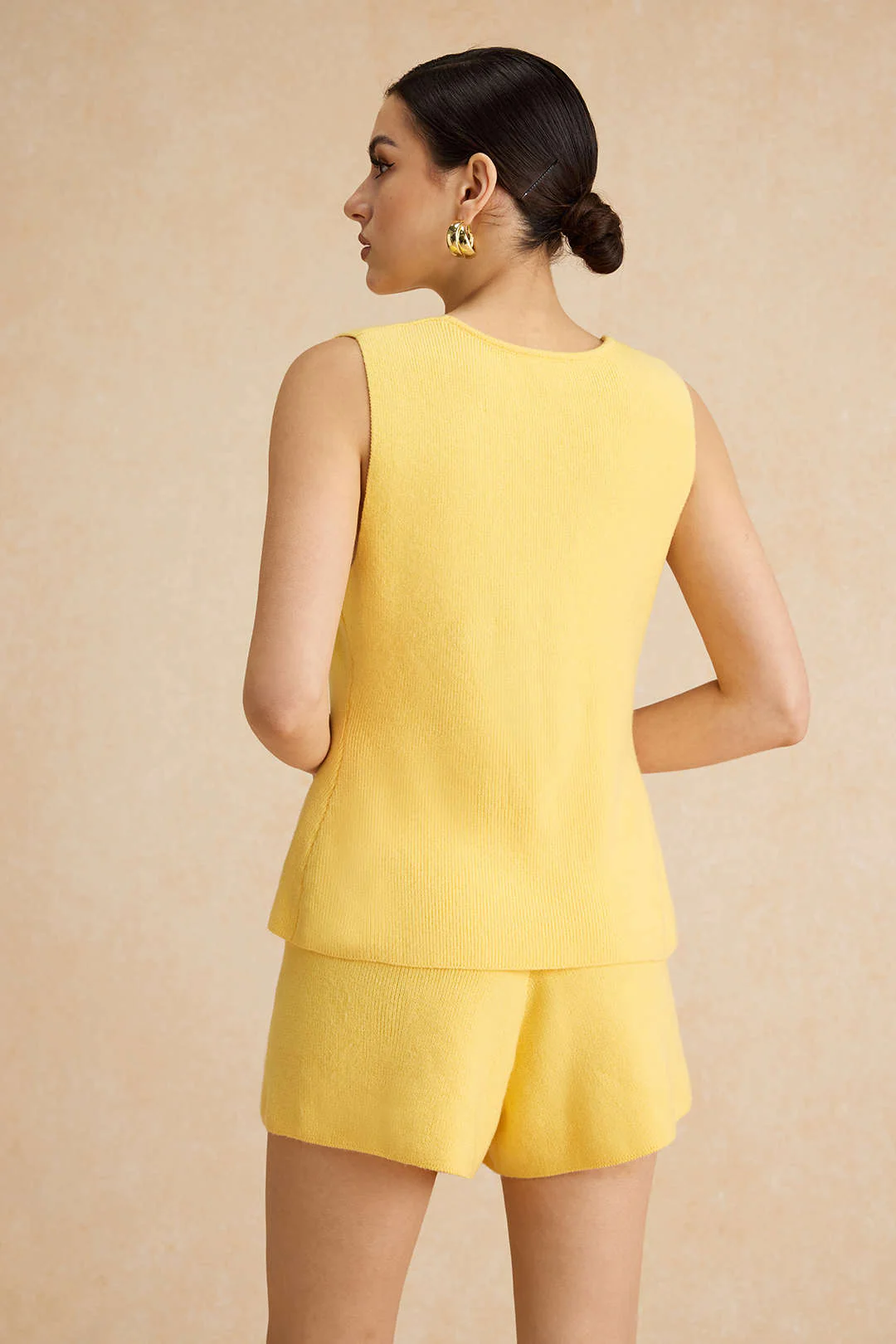 Solid Sweater Shorts - Image 10