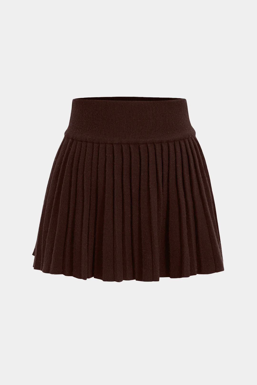 Basic Knit Pleated Skirt - Image 3