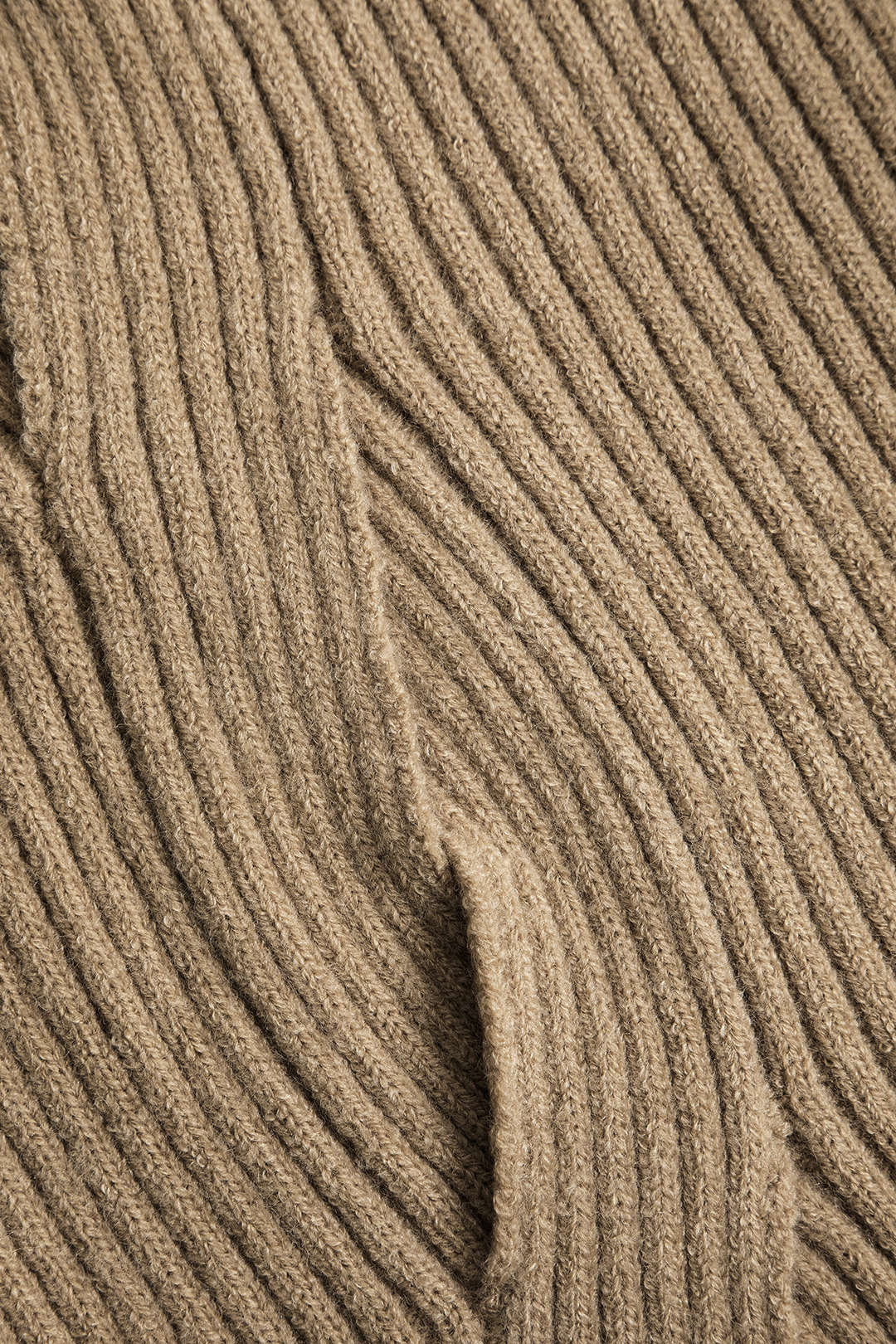 Crossed Sweater Asymmetrical Midi Skirt - Image 3