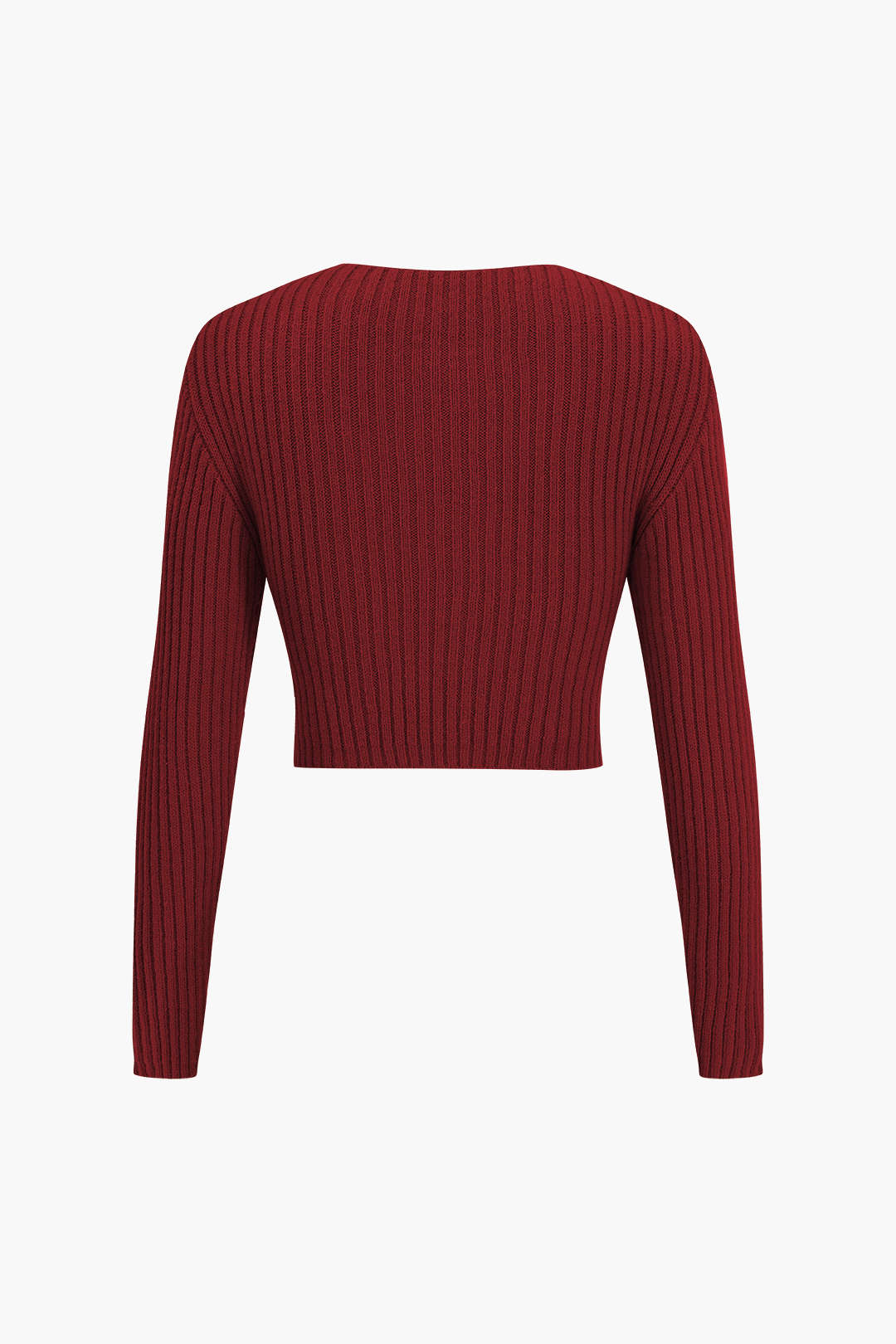Crossed Sweater Long-Sleeve Top - Image 3