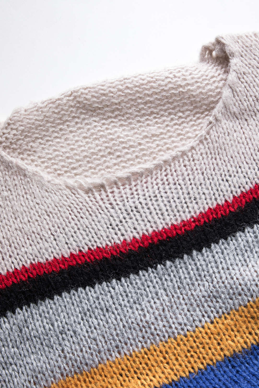 Basic Knit Color Block Long-Sleeve Top - Image 4