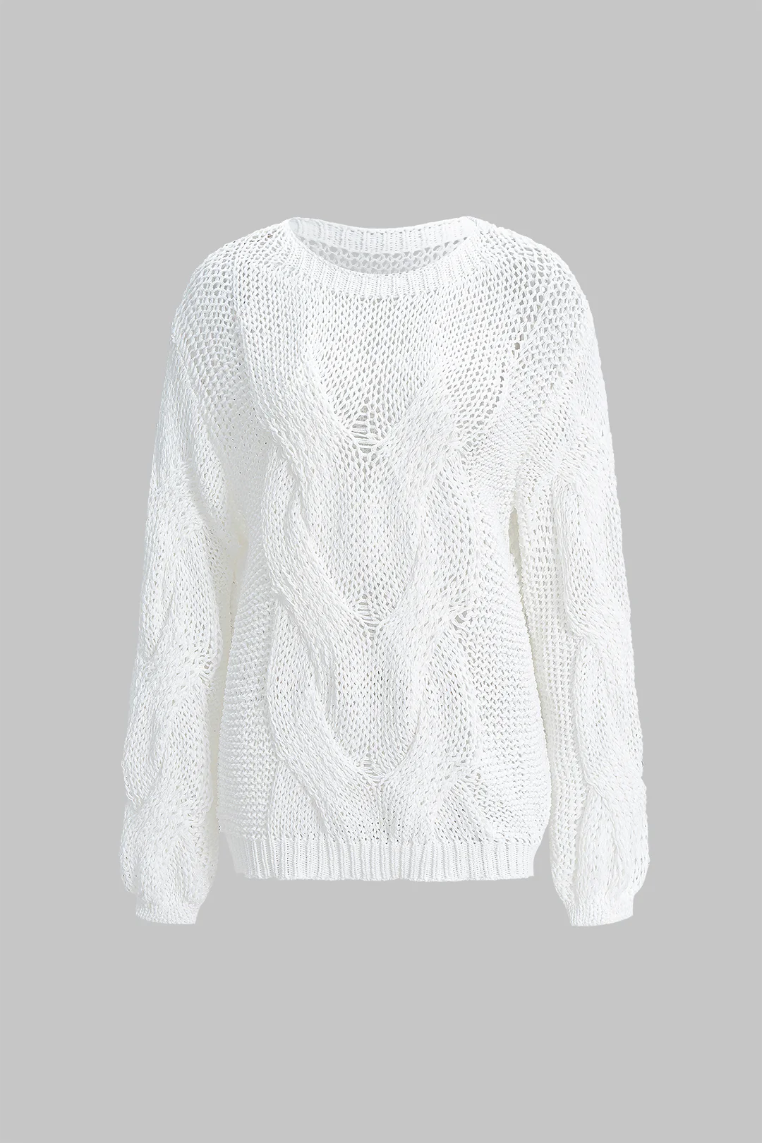 Knit Cut Out Long-Sleeve Top