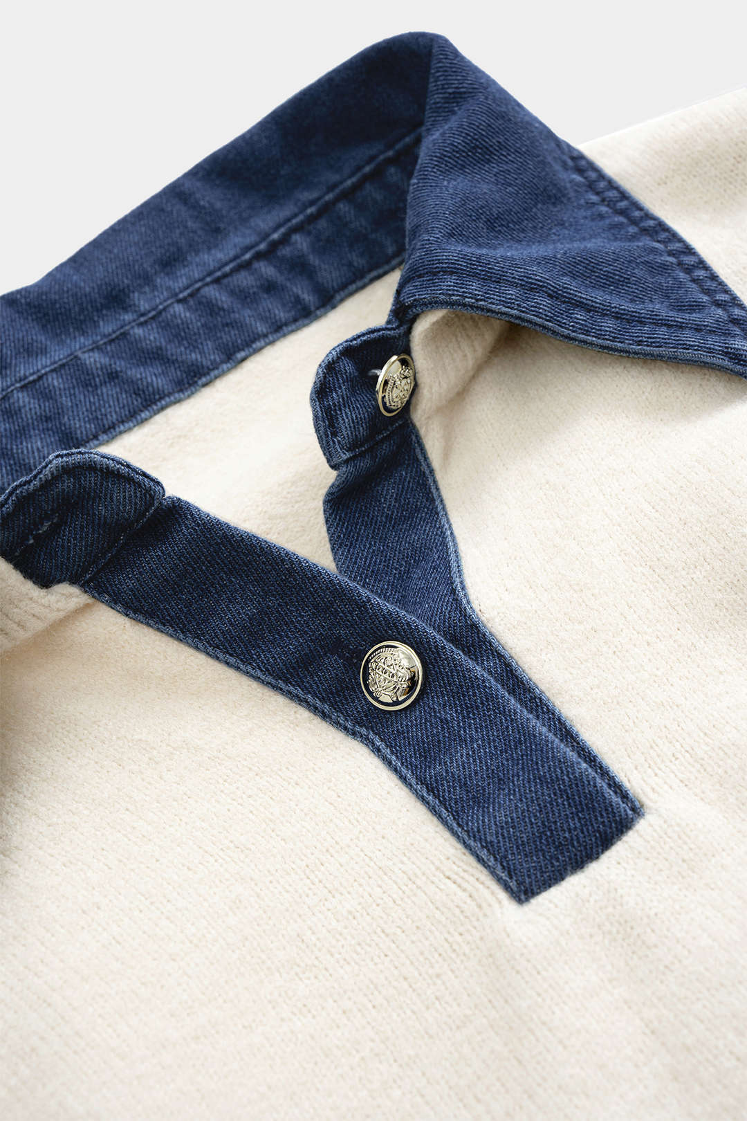 Sweater Patchwork Long-Sleeve Top - Image 4