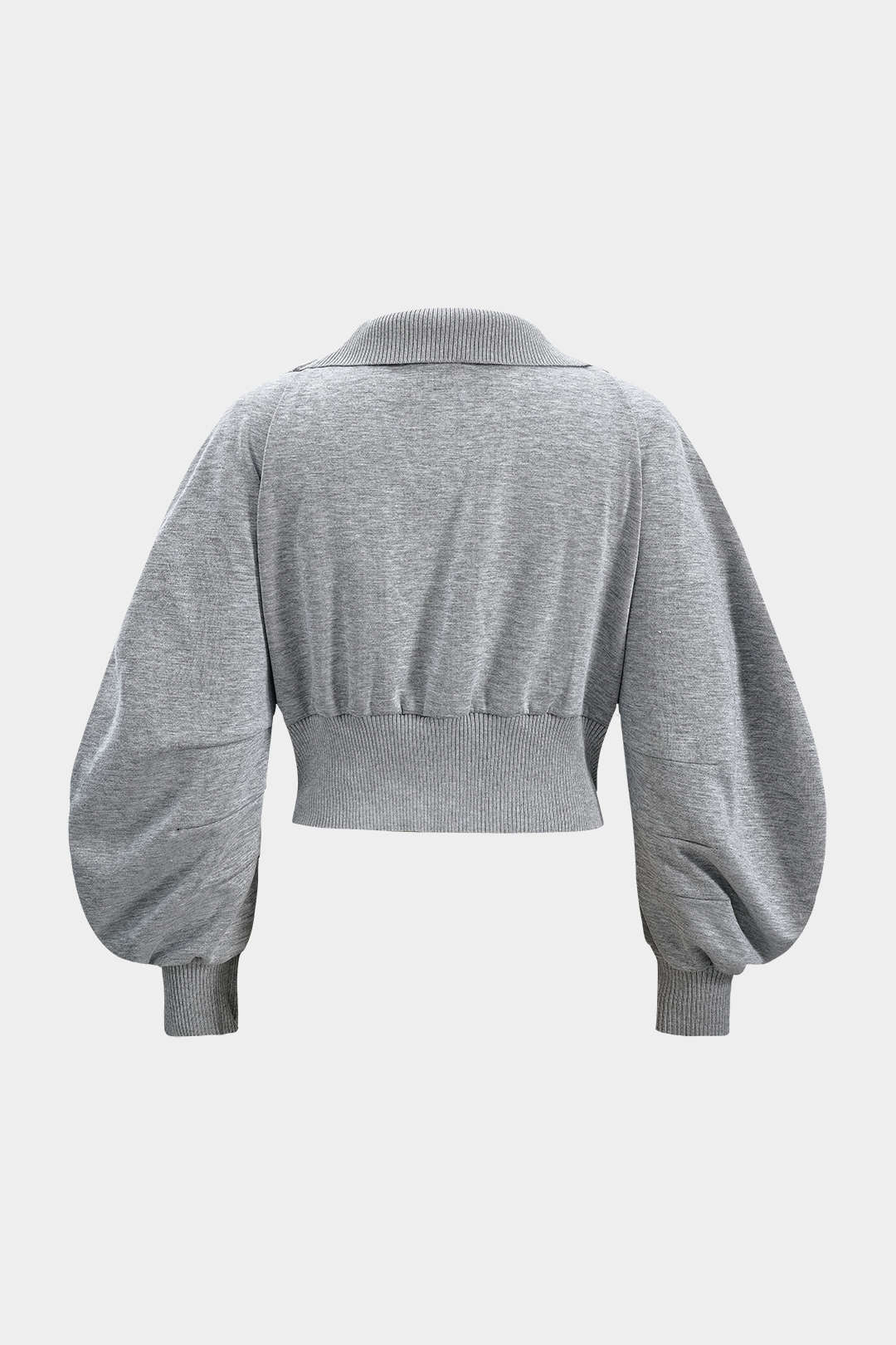 Patchwork Zipper Denim Outerwear Jacket - Image 4
