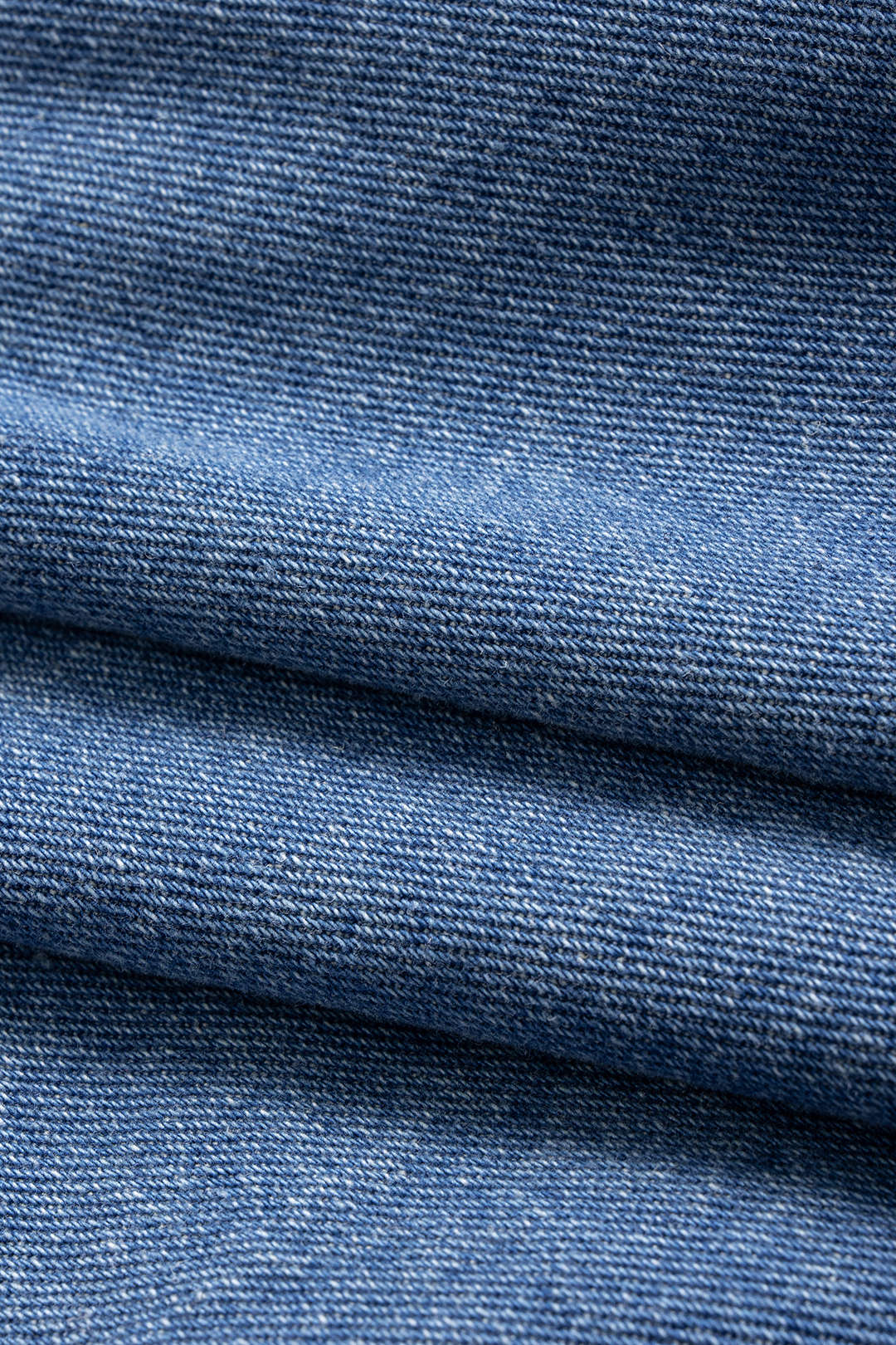 Denim  Asymmetrical Zipper Long-Sleeve Top - Image 4