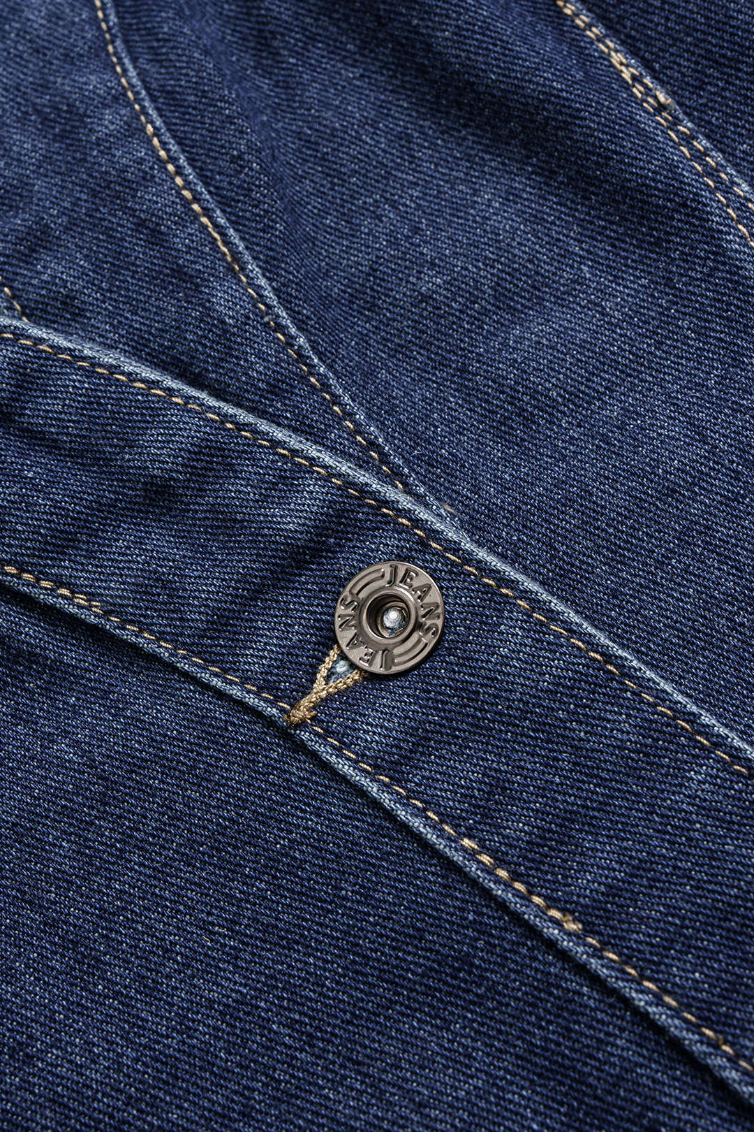 Denim Crossed Tie-Back Asymmetrical Outerwear - Image 3