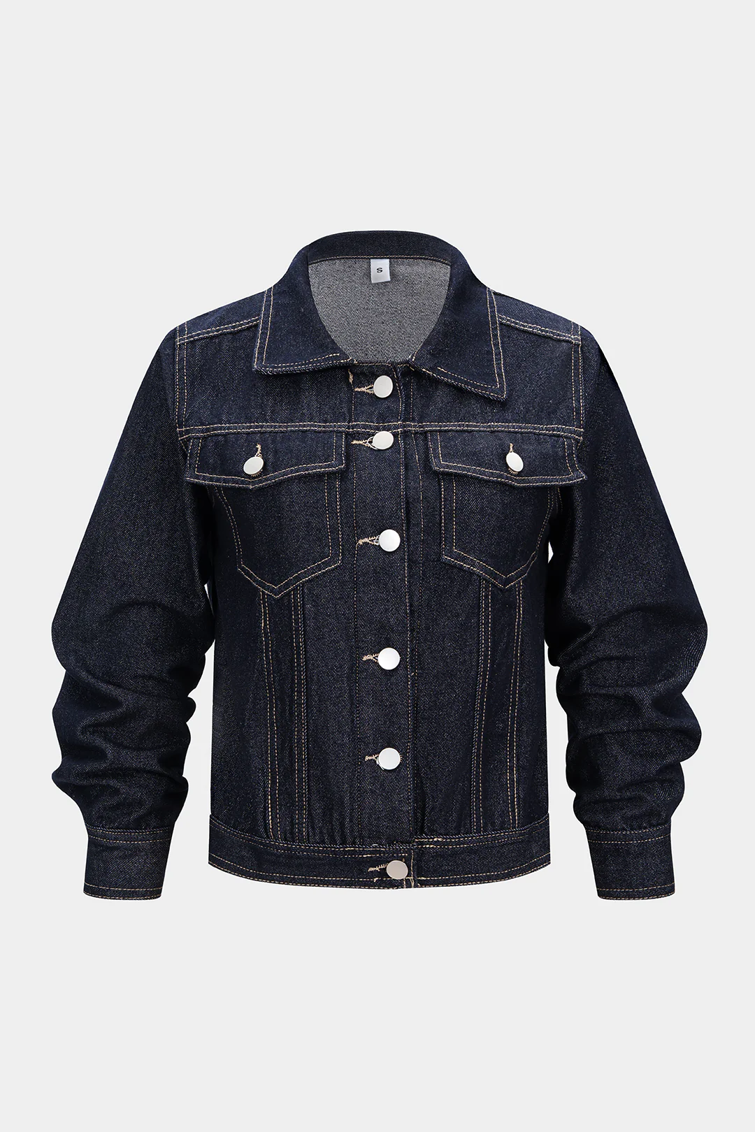 Denim Buttoned Pocket Outerwear