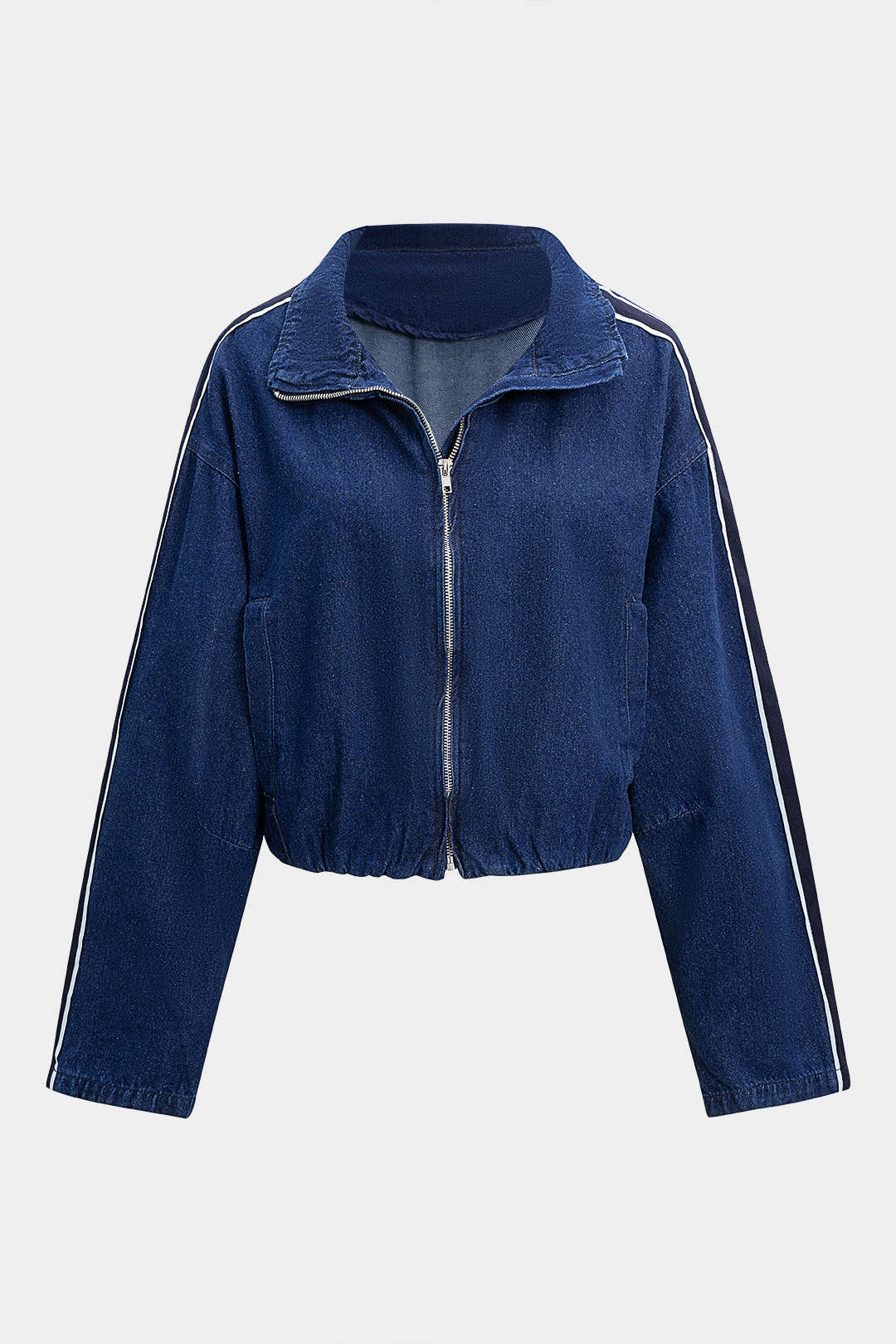 Denim Zipper Pocket Outerwear - Image 2
