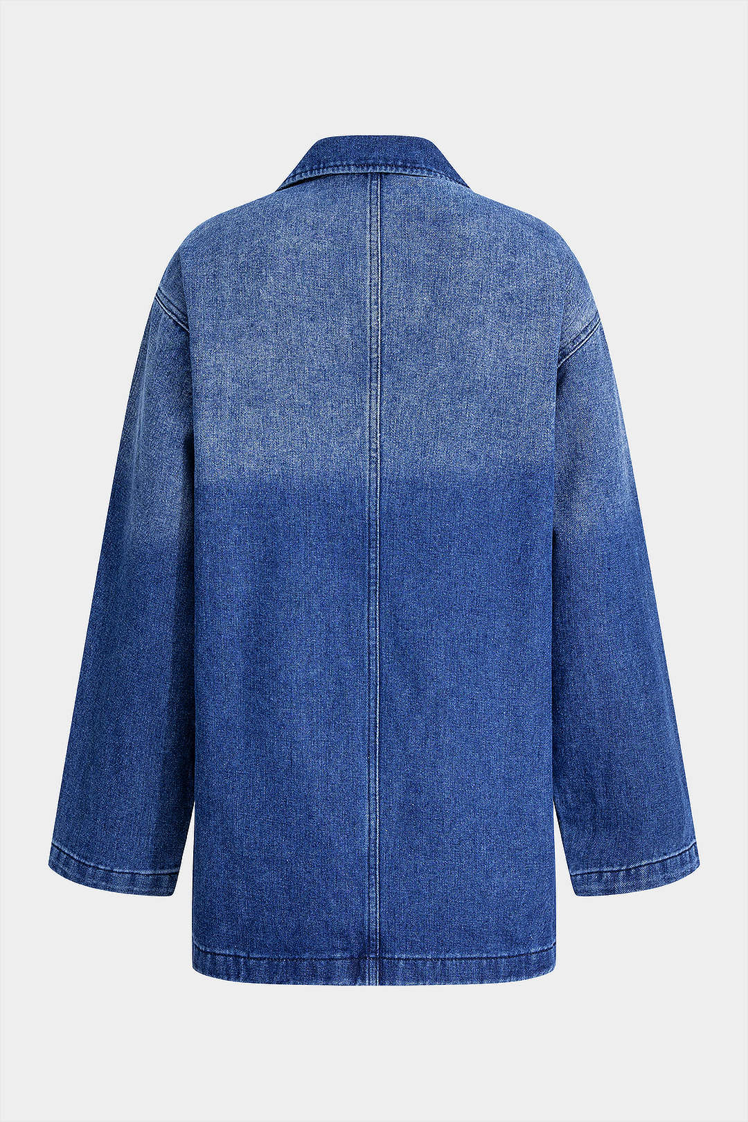 Denim Long Sleeve Dress - Image 2