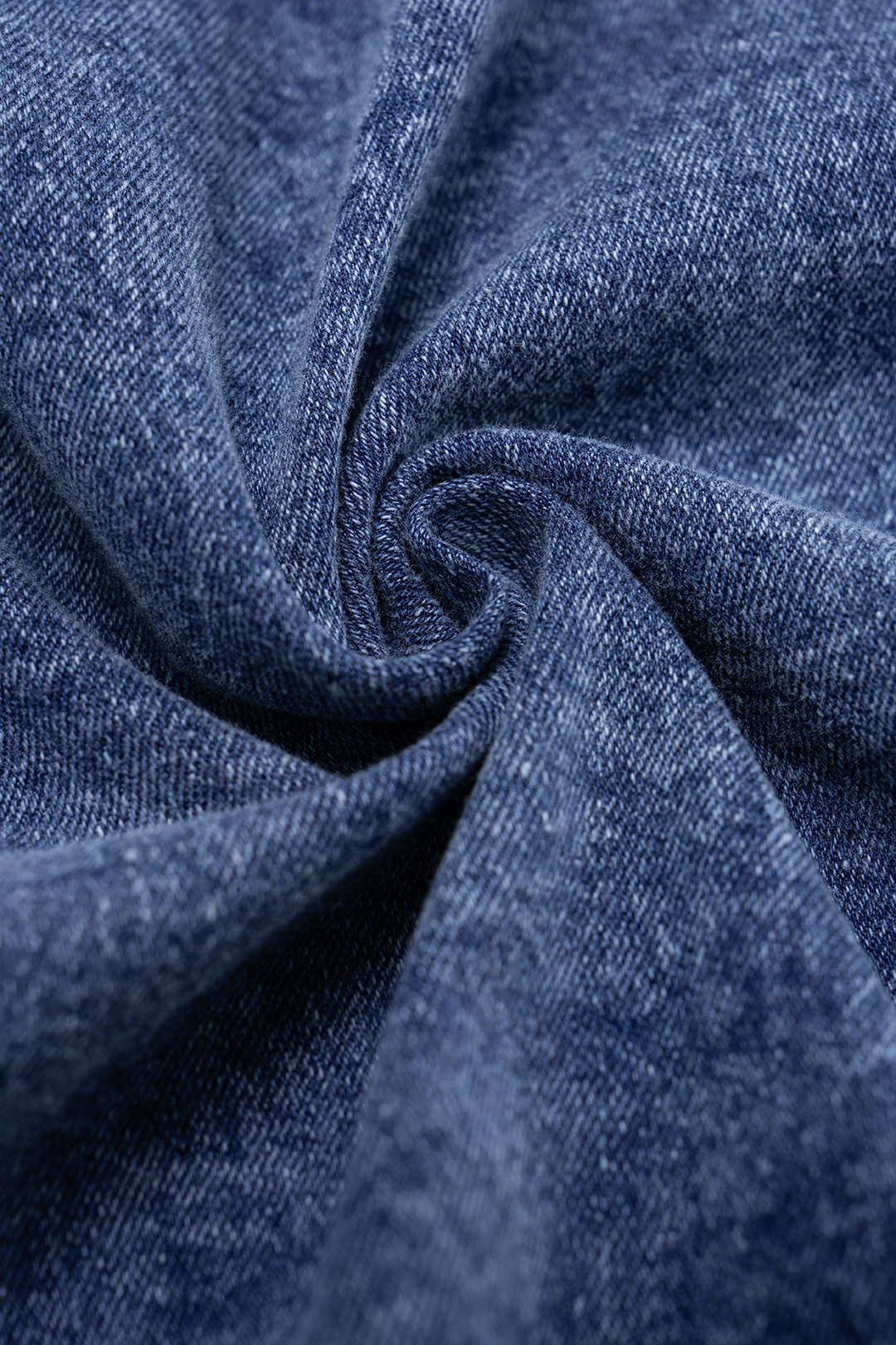 Denim One Shoulder Cut Out Asymmetrical Slit Zipper Dress - Image 6