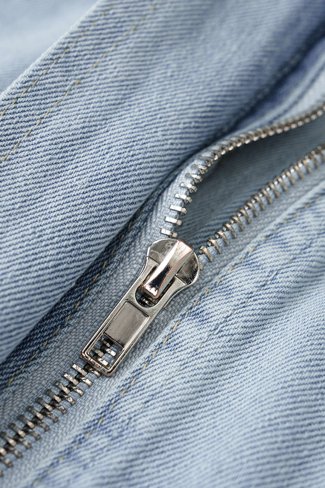 Denim Lapel Belted MIni Dress - Image 3
