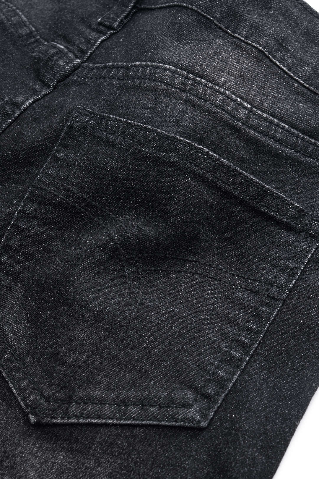 Ripped Cut Out Button Pocket Wide Leg Jeans - Image 14