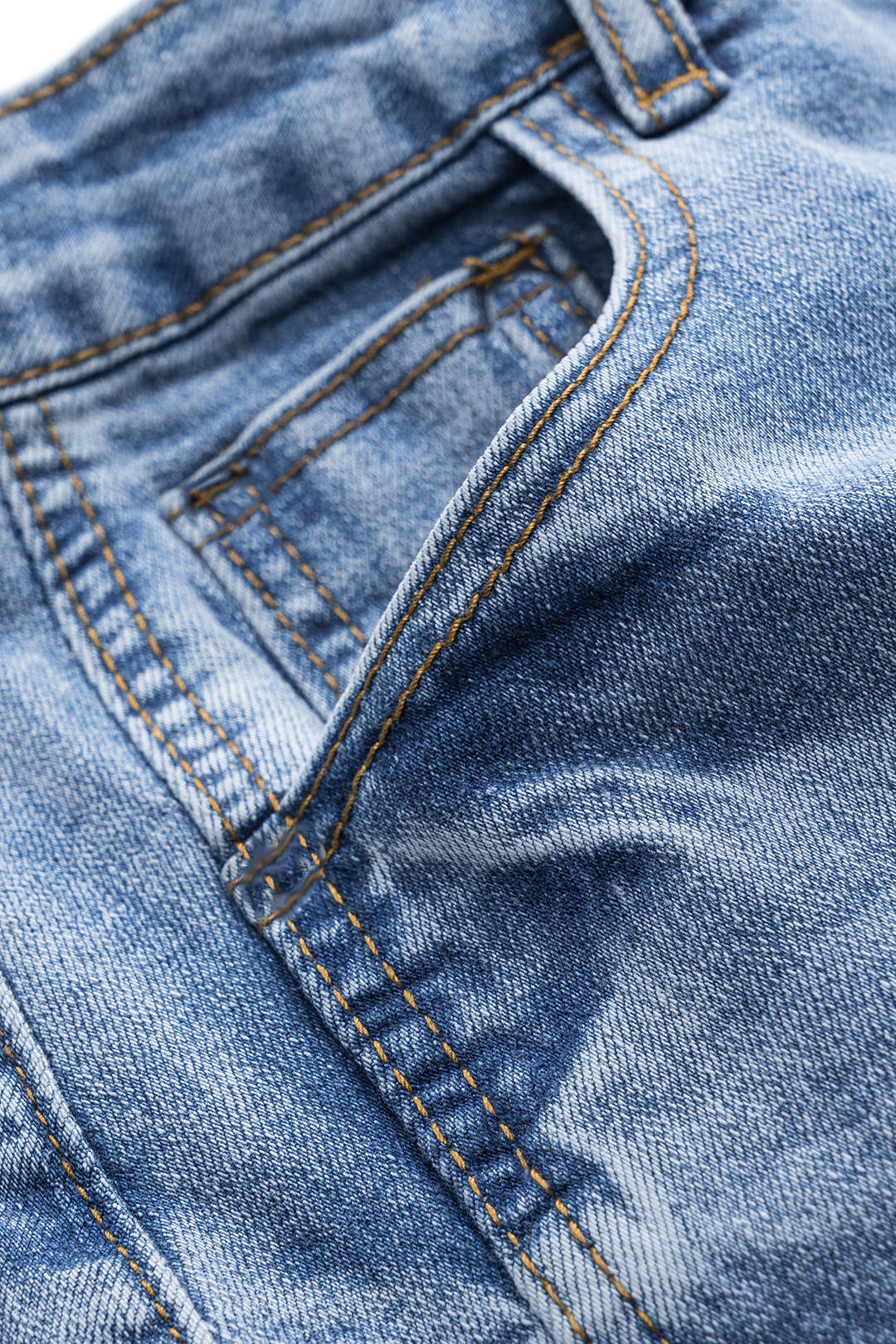 Denim Buton Pocket Wide Leg Barrel Jeans - Image 3