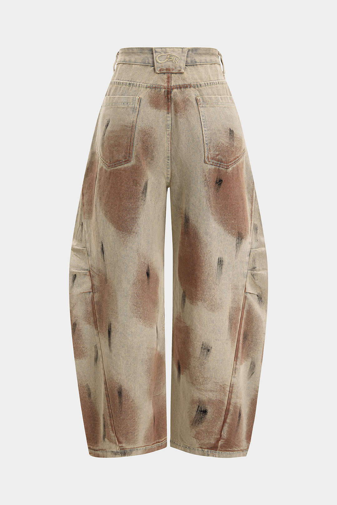 Dirty Denim Wide Leg Barrel Jeans - Image 2