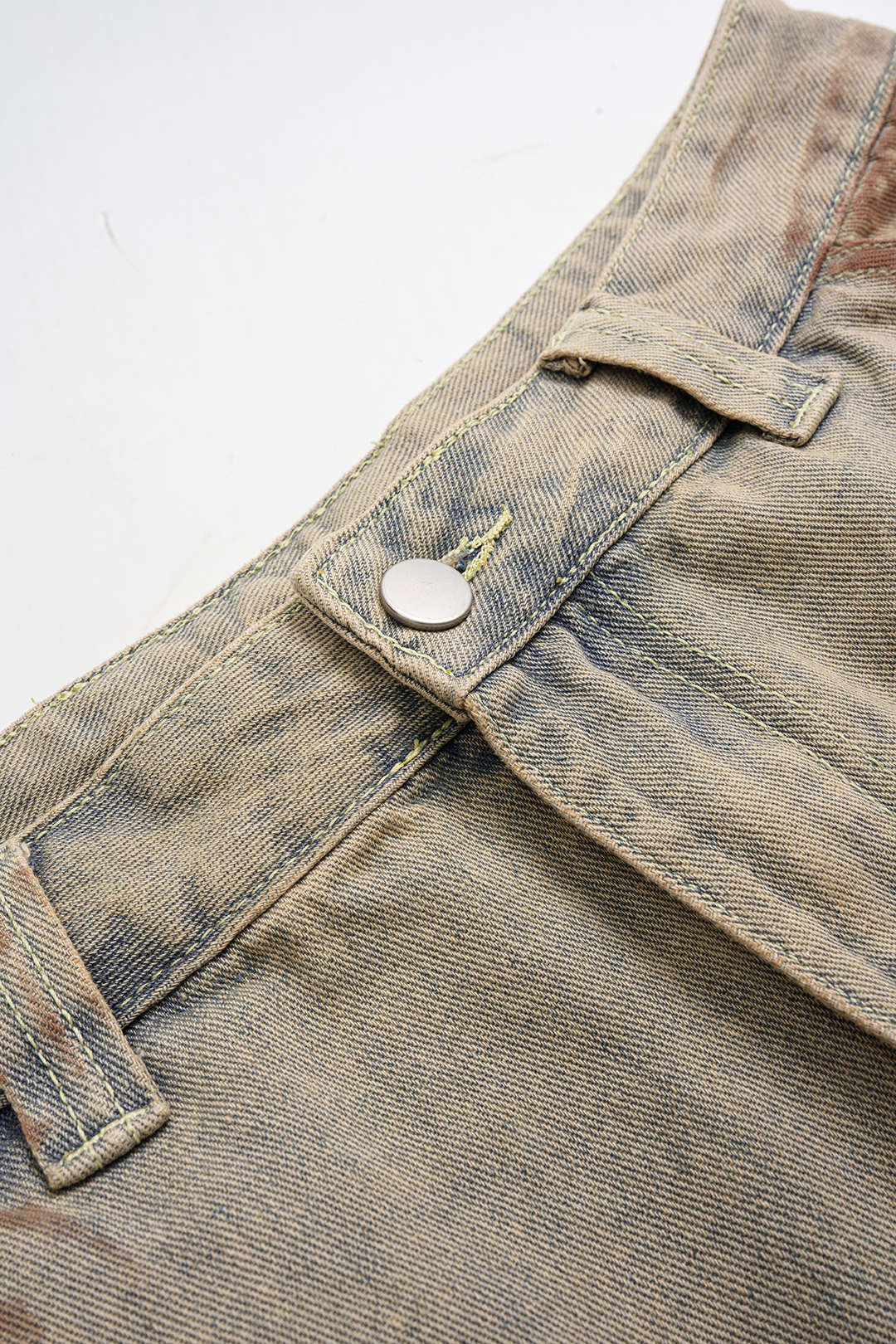 Dirty Denim Wide Leg Barrel Jeans - Image 3