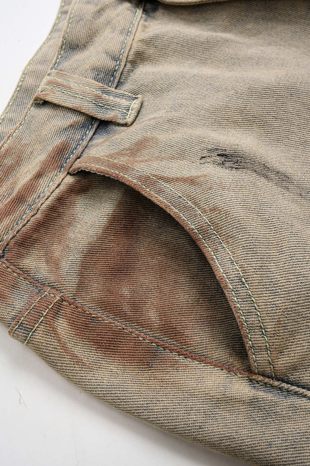Dirty Denim Wide Leg Barrel Jeans - Image 4