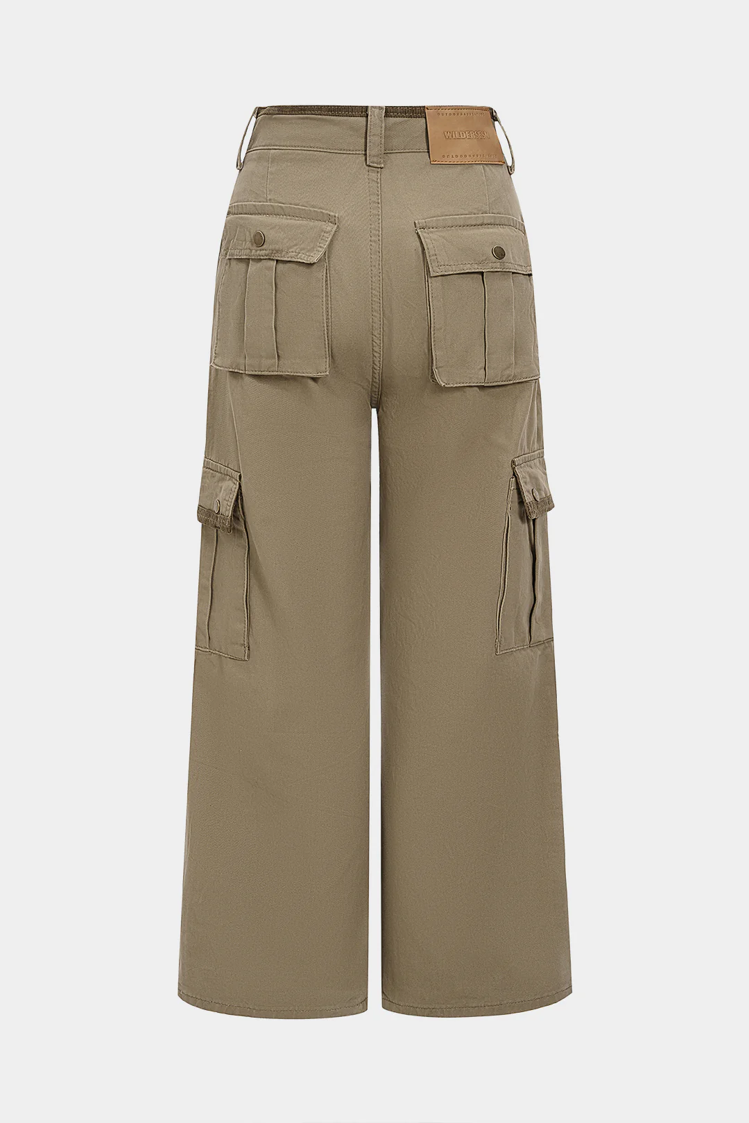Denim Washed Pocket Wide Leg Jeans - Image 2