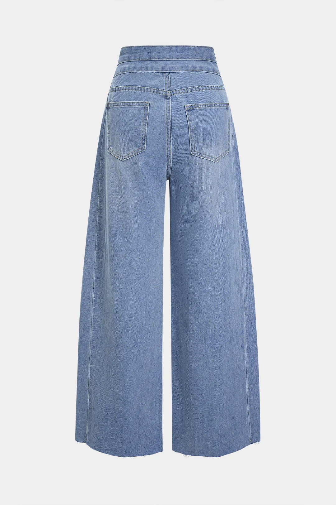 Denim High Waist Straight Leg Jeans - Image 2