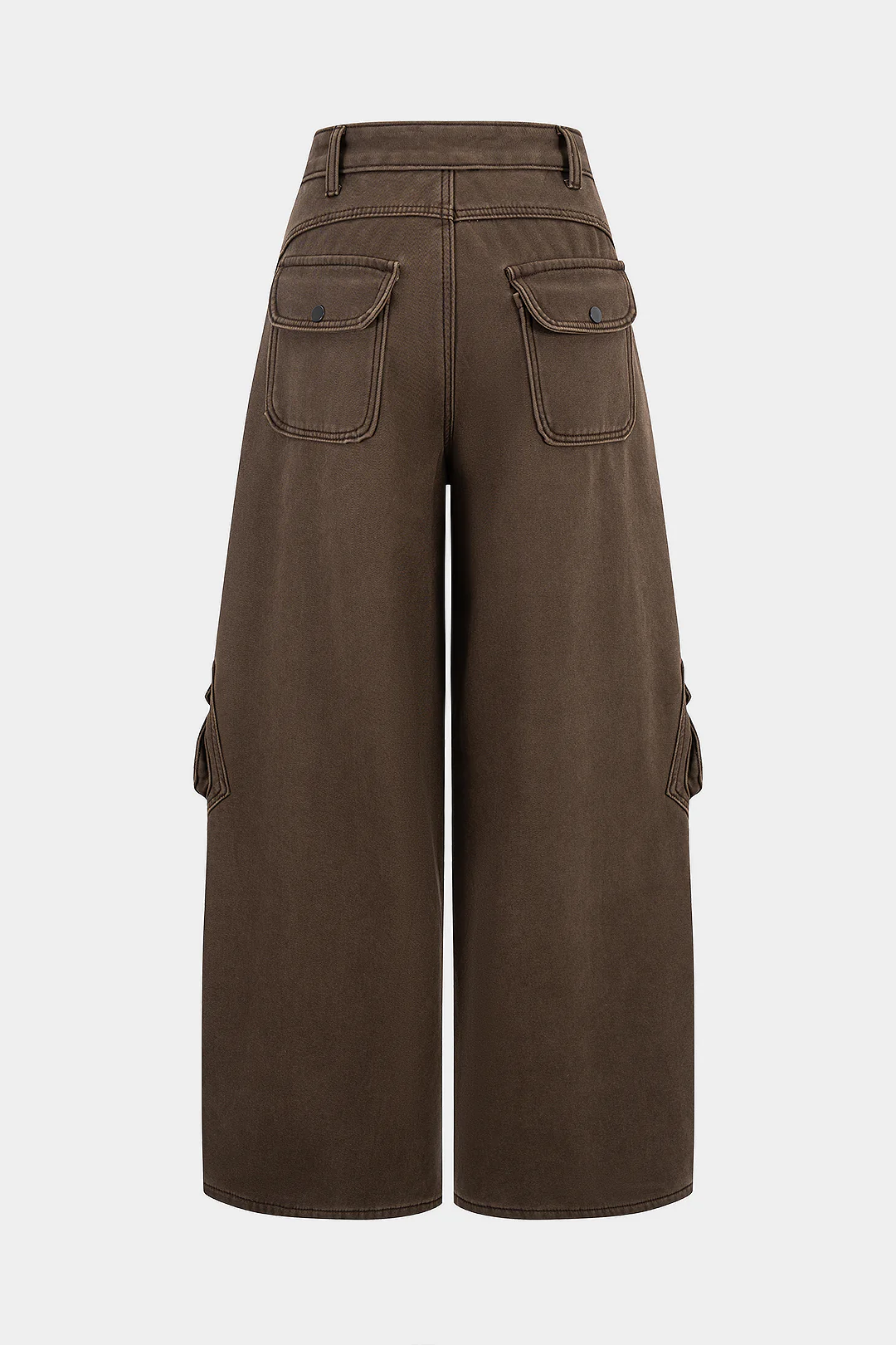 Denim Pocket High Waist Jeans - Image 2