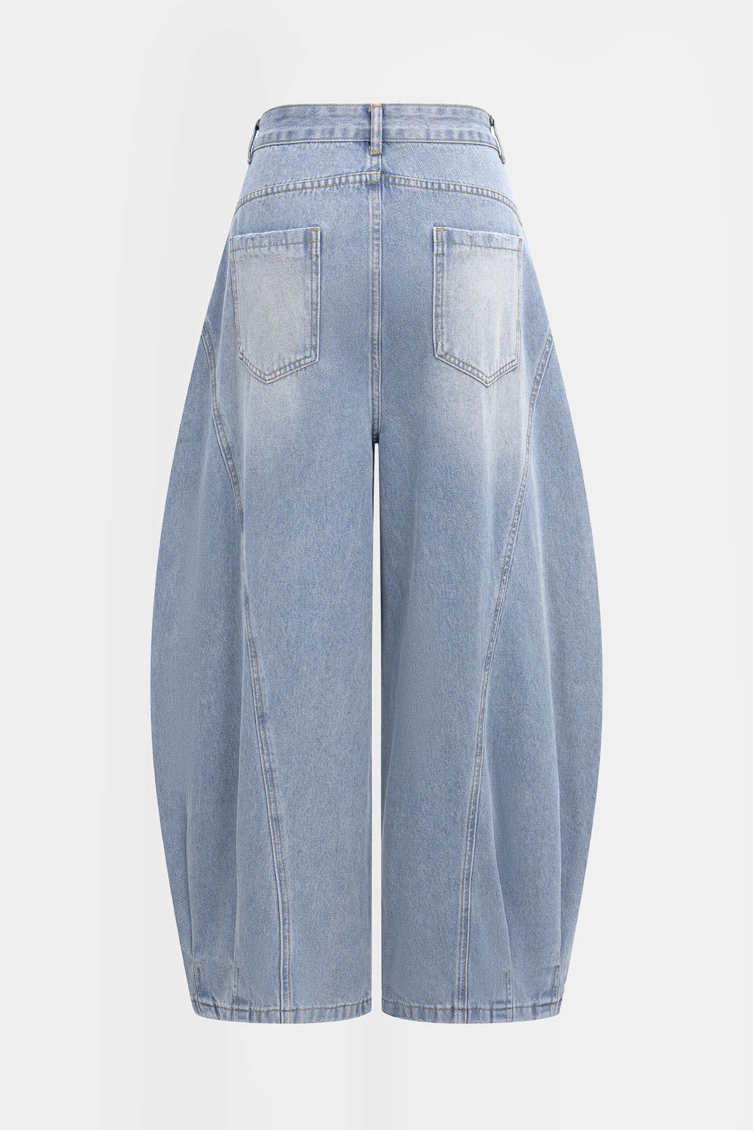 Denim Ripped Wide Leg Jeans - Image 2