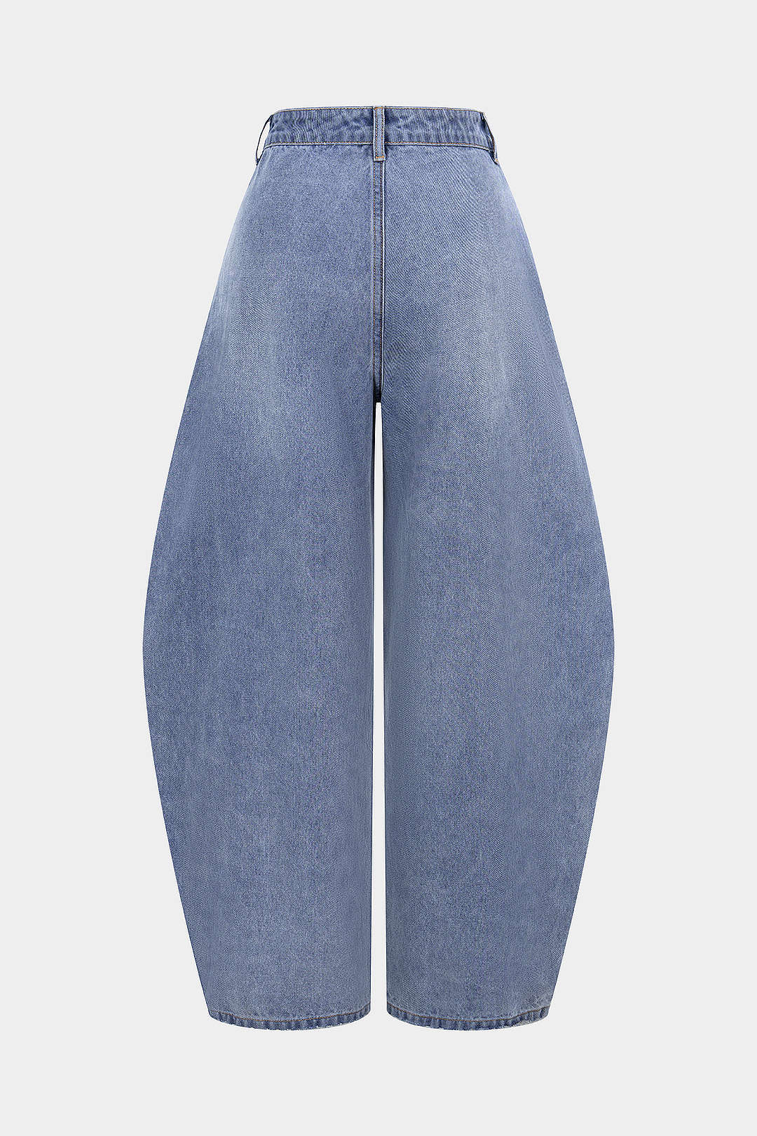 Denim Asymmetrical Barrel Jeans - Image 2