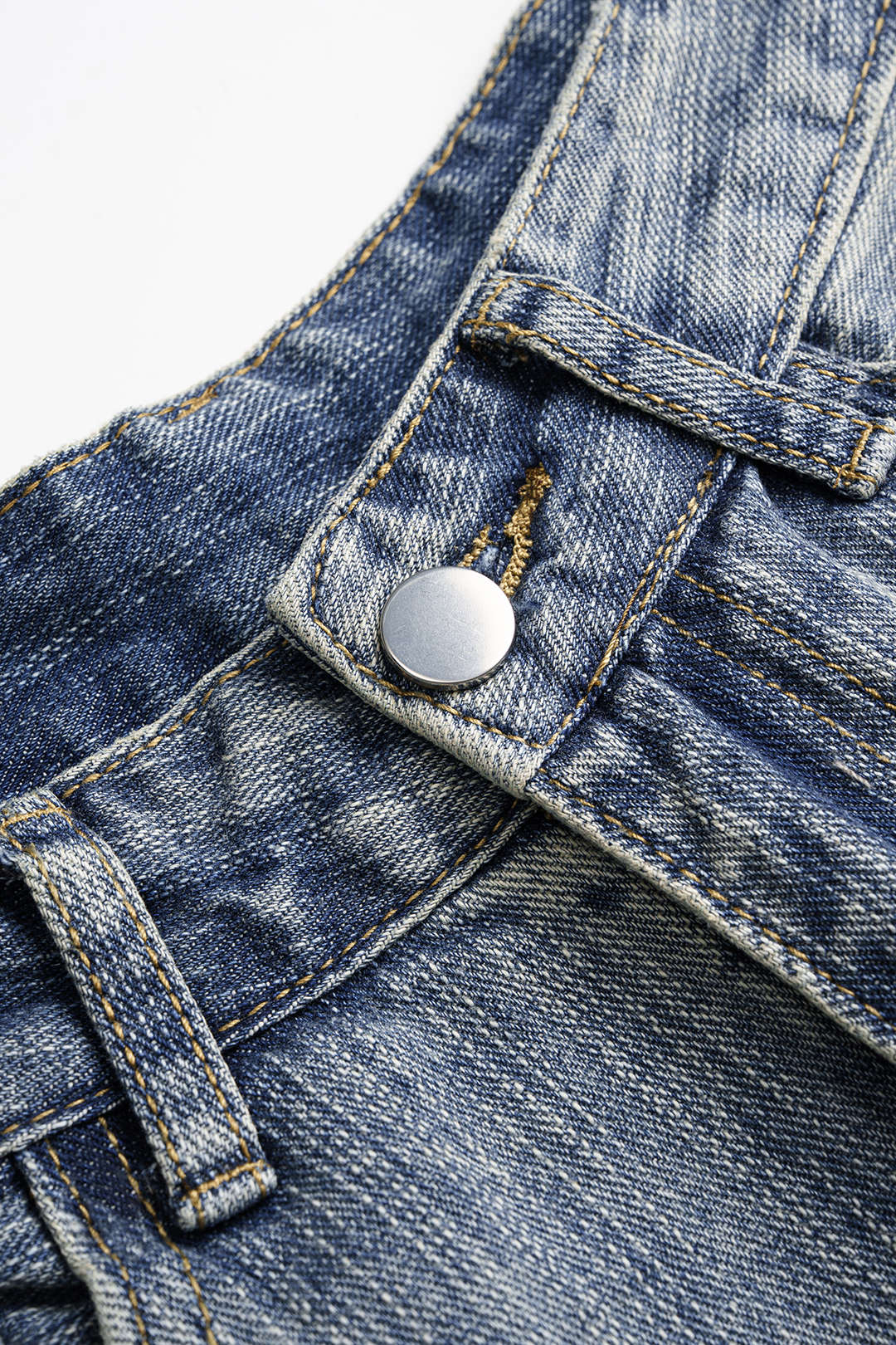 Denim High Waist Wide Leg Jeans - Image 3