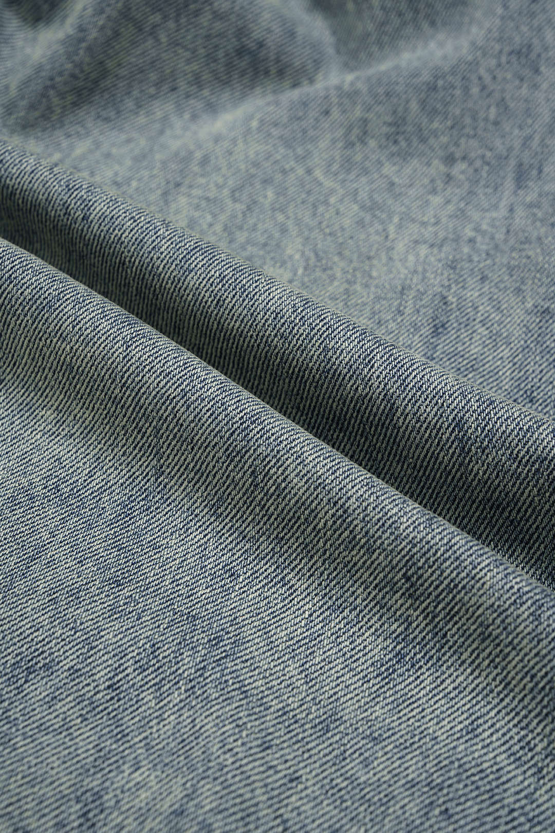 Denim Asymmetrical Frayed Jeans - Image 5