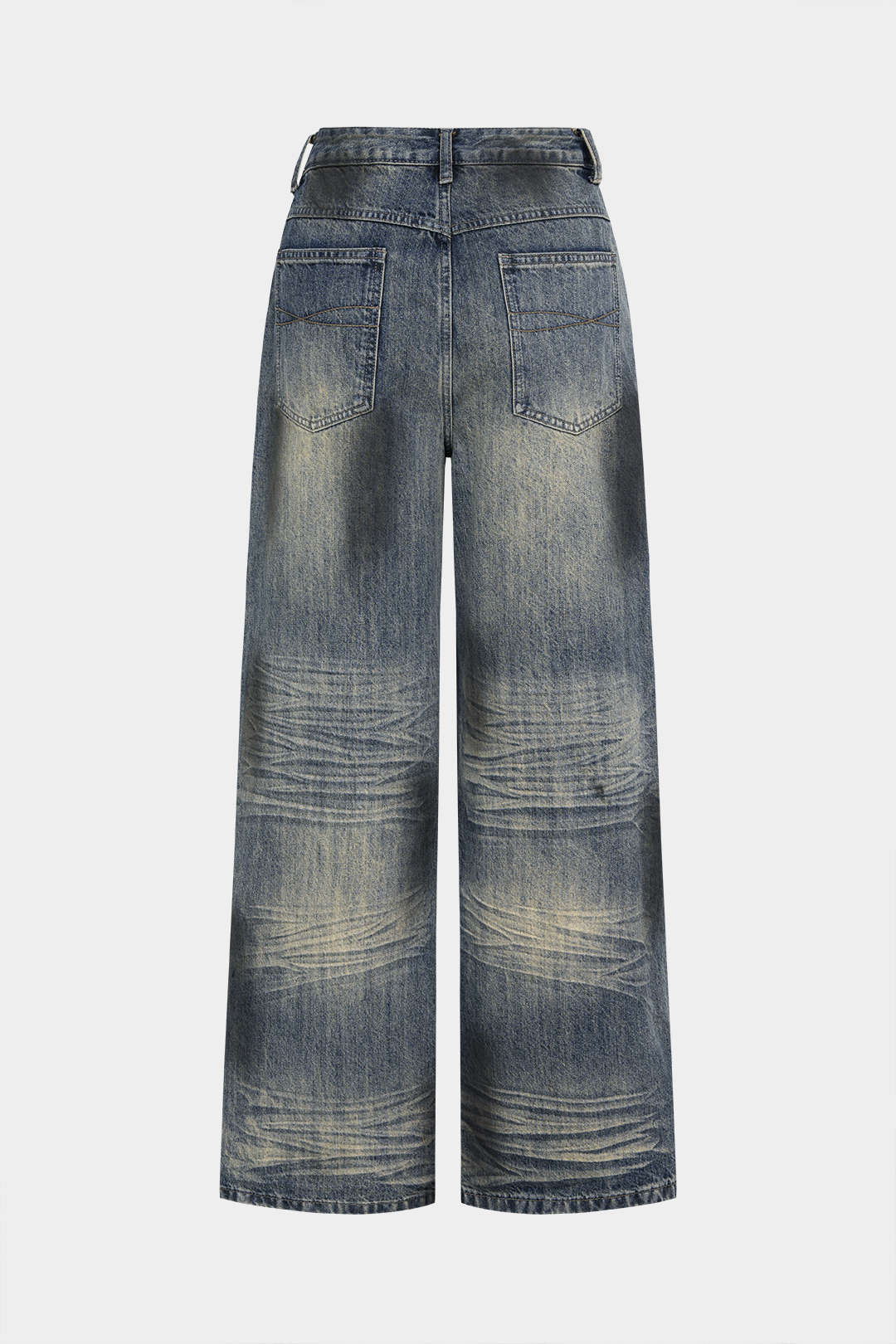 Denim Metallic Decor High Waist Jeans - Image 2