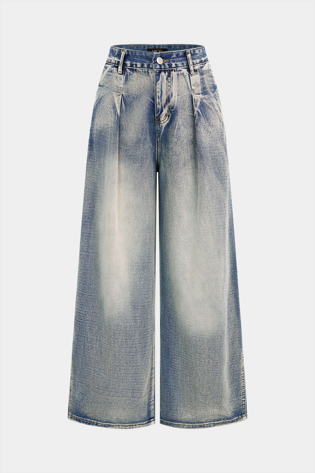Denim High Waist Wide Leg Jeans