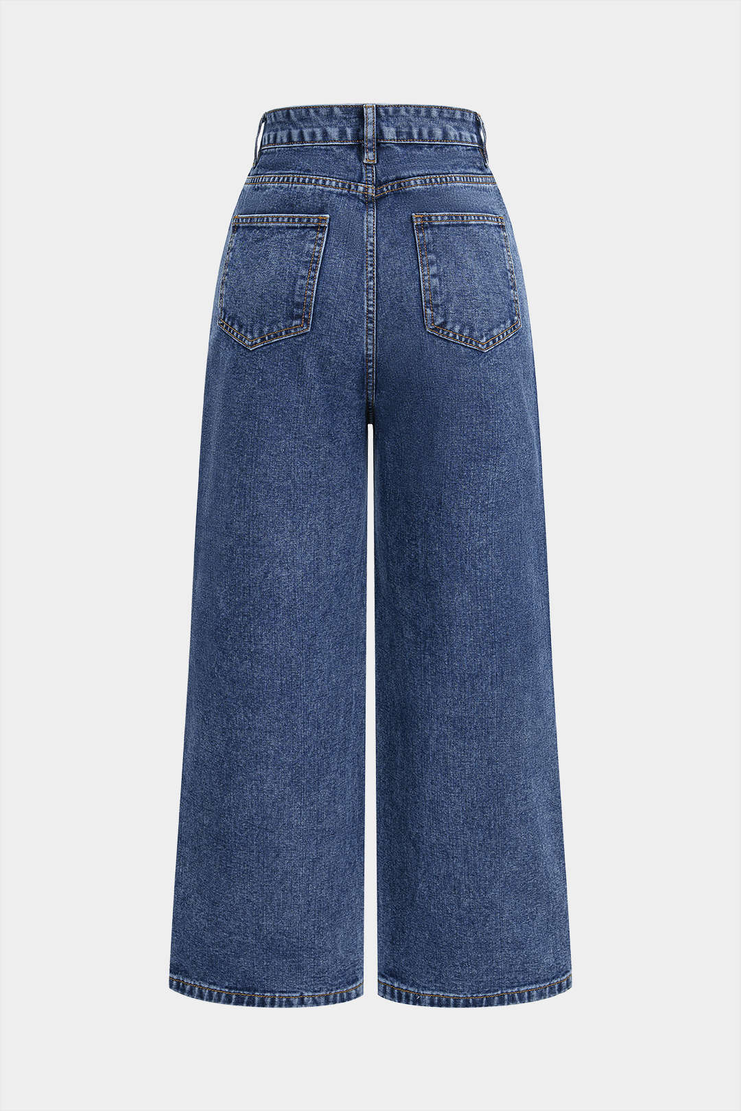 Denim Bow Rhinestone Straight Leg Jeans - Image 2