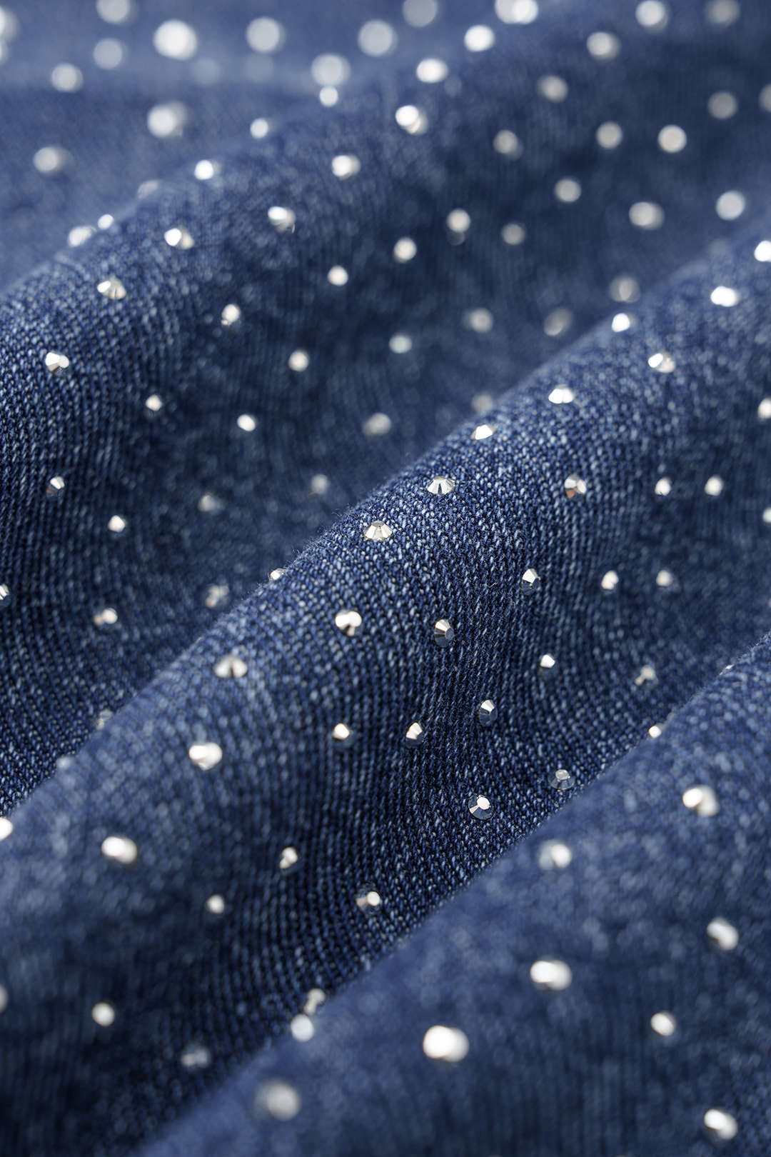 Denim Bow Rhinestone Straight Leg Jeans - Image 3