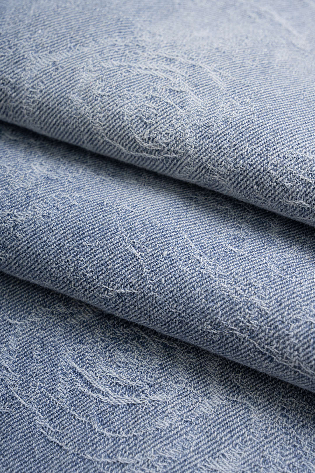 Denim Floral Print Straight Leg Jeans - Image 4