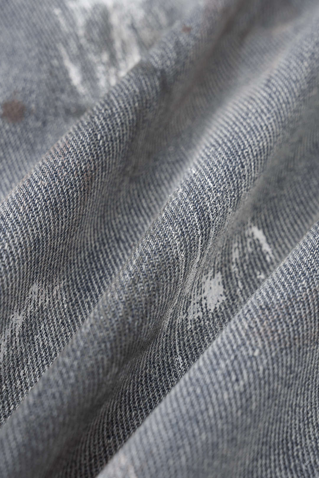 Denim Graffiti Print Ziper Pocket Straight Leg Jeans - Image 3
