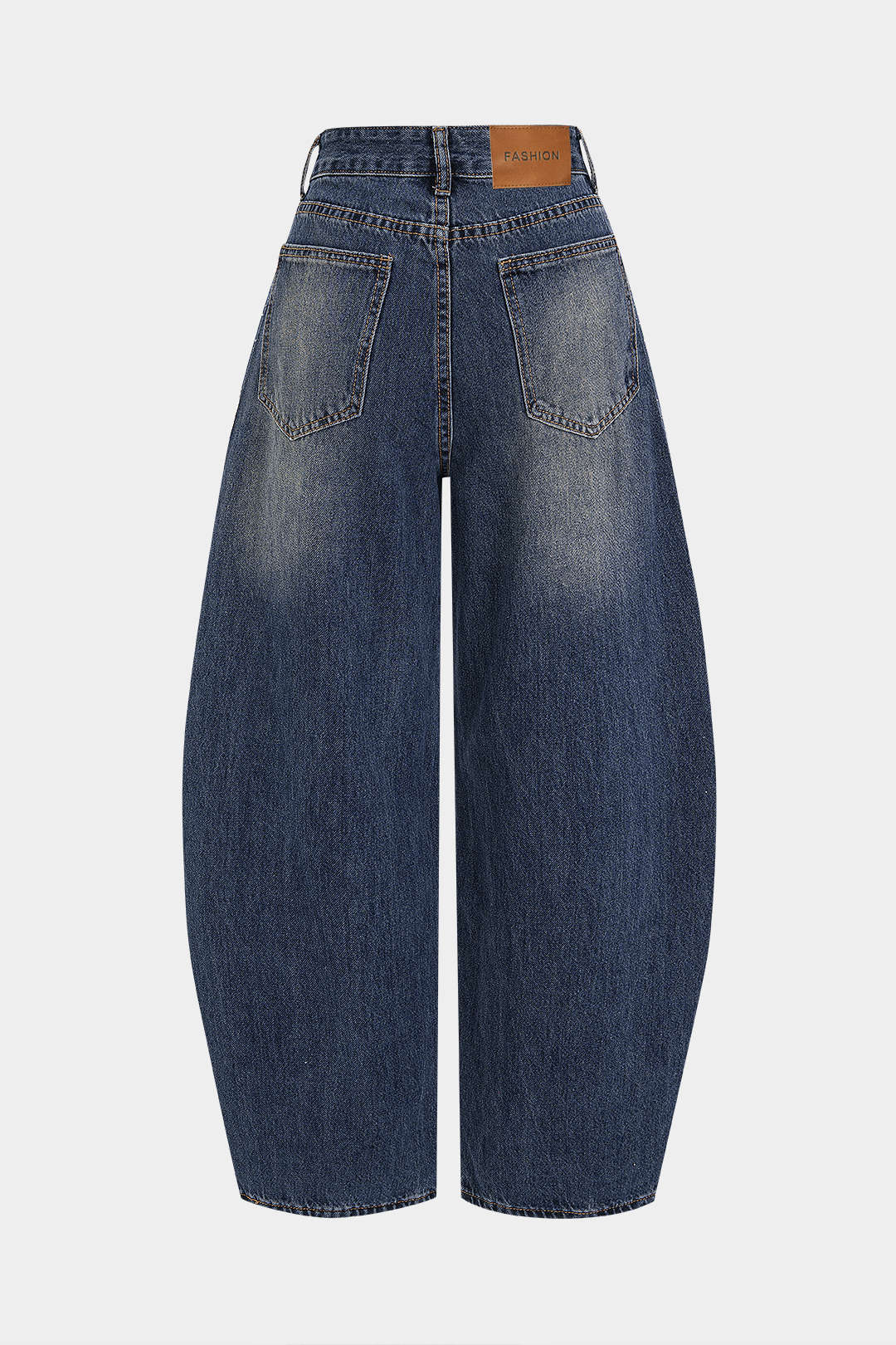 Denim Rhinestone High Waist Wide Leg Jeans - Image 2