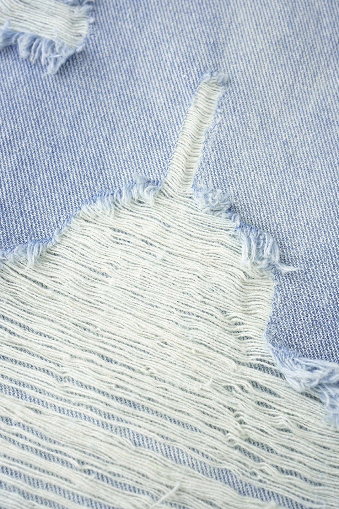 Denim Ripped Wide Leg Jeans - Image 3