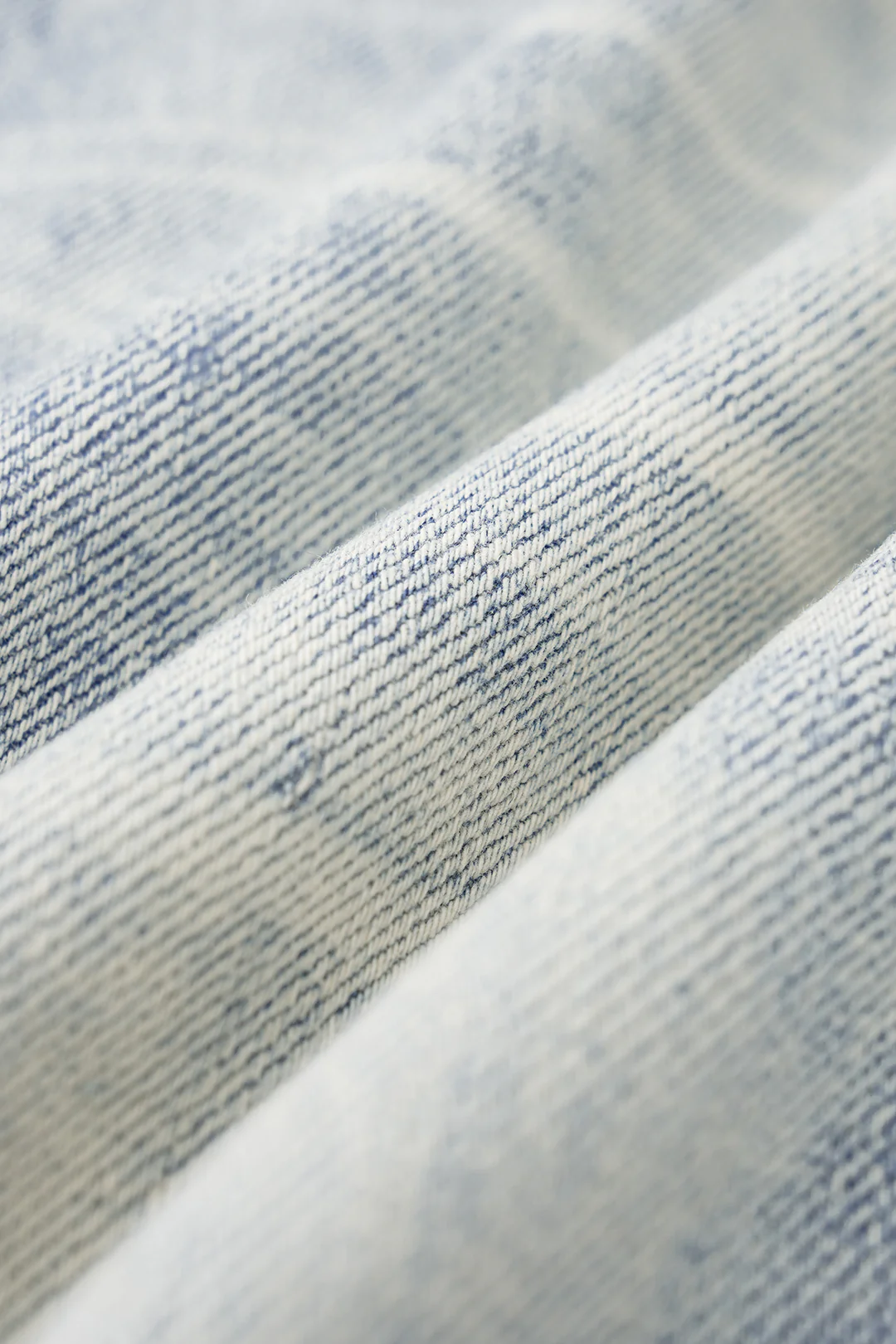 Denim Asymmetrical Frayed Wide Leg Jeans - Image 4