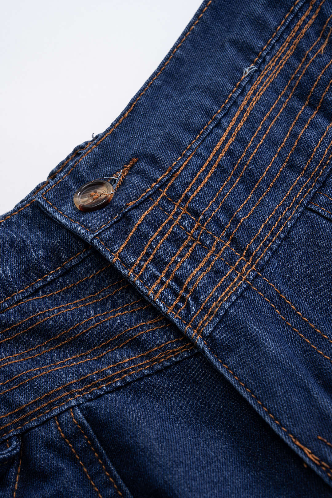 Denim Button Short-Sleeve Shirt And Pocket Shorts Set - Image 5