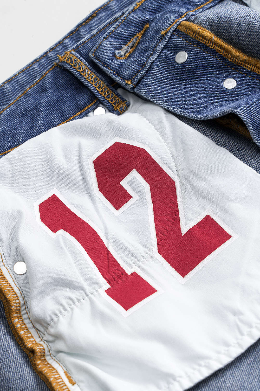 Reversible Denim Pocket Mini Skirt - Image 6